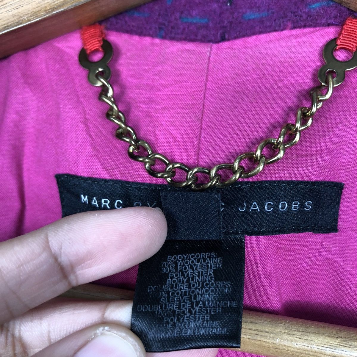 Marc by Marc Jacobs 🔥VINTAGE WOOL TWEED QUILTED JACKET MARC Size S / US 4 / IT 40 - 20 Thumbnail