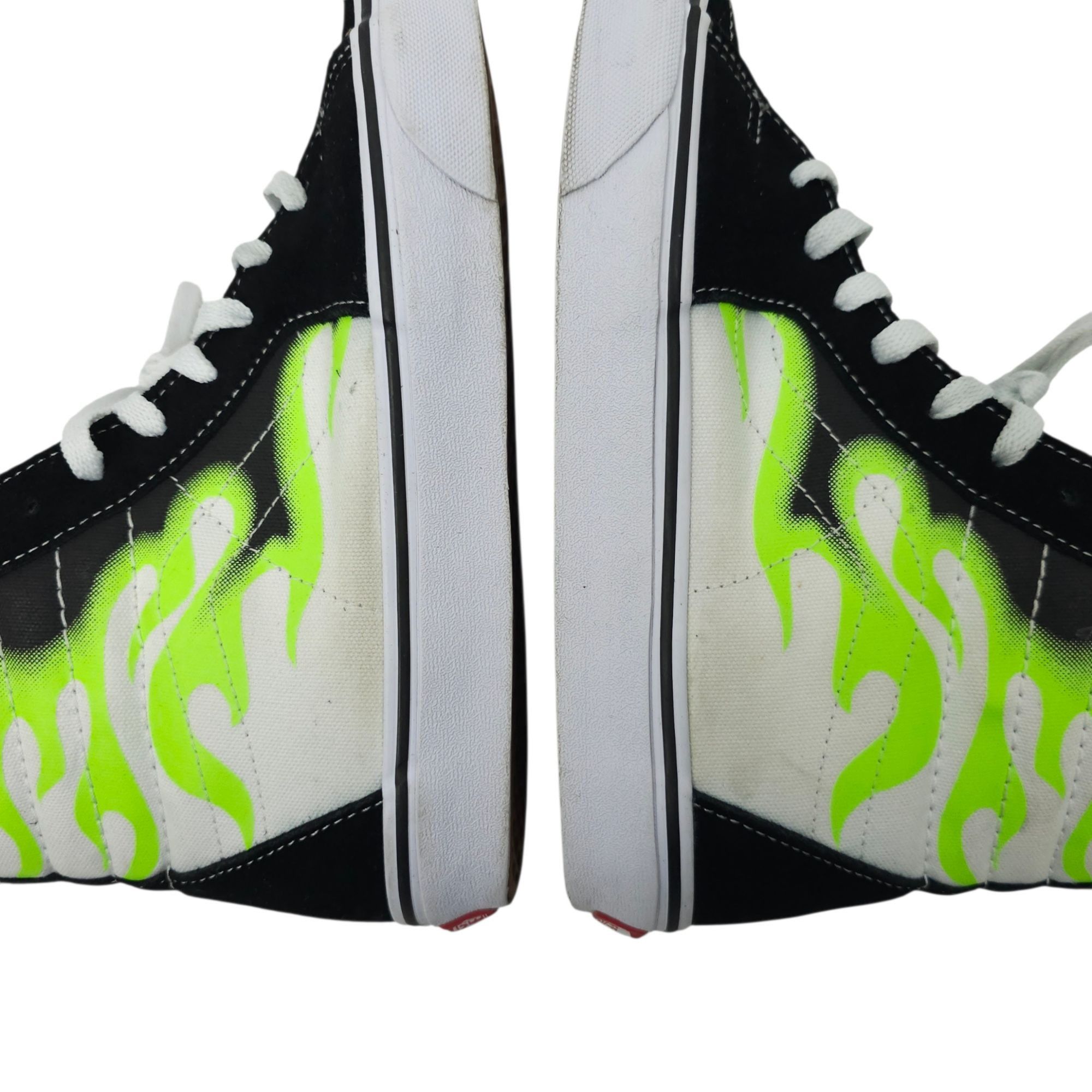 Vans Vans Sk8-Hi Green Flame Black White Sneaker Men 9 Women 10.5 Size US 9 / EU 42 - 16 Thumbnail