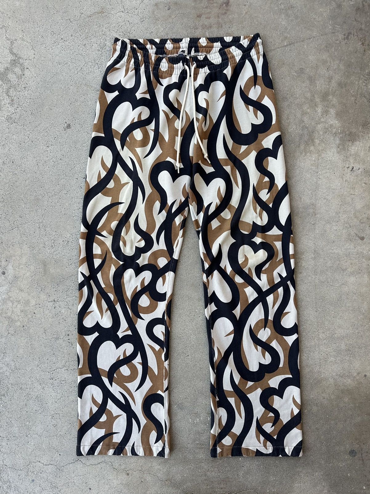Number (N)ine AW04 Give Peace a Chance Tribal Sweatpants - Bottoms