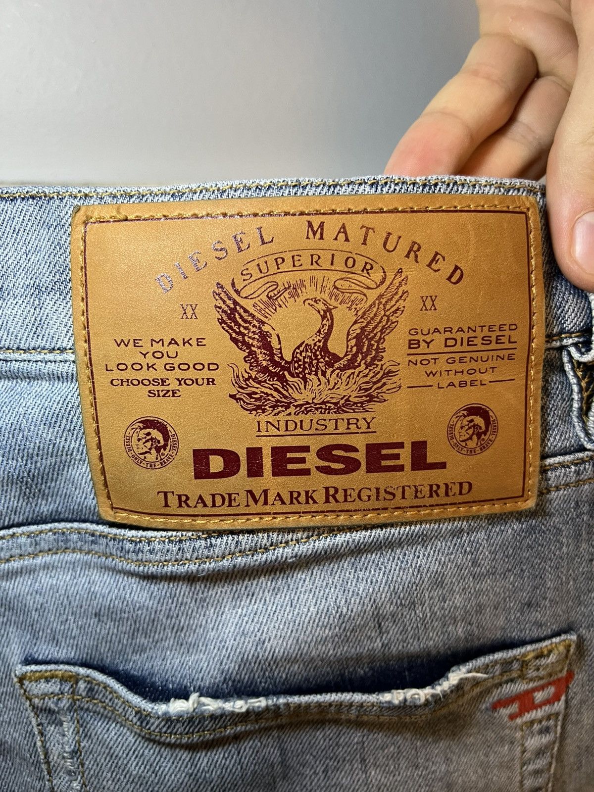 Diesel Vintage Diesel D-STRUKT D-stressed in Italy slim jeans Size US 34 / EU 50 - 6 Thumbnail