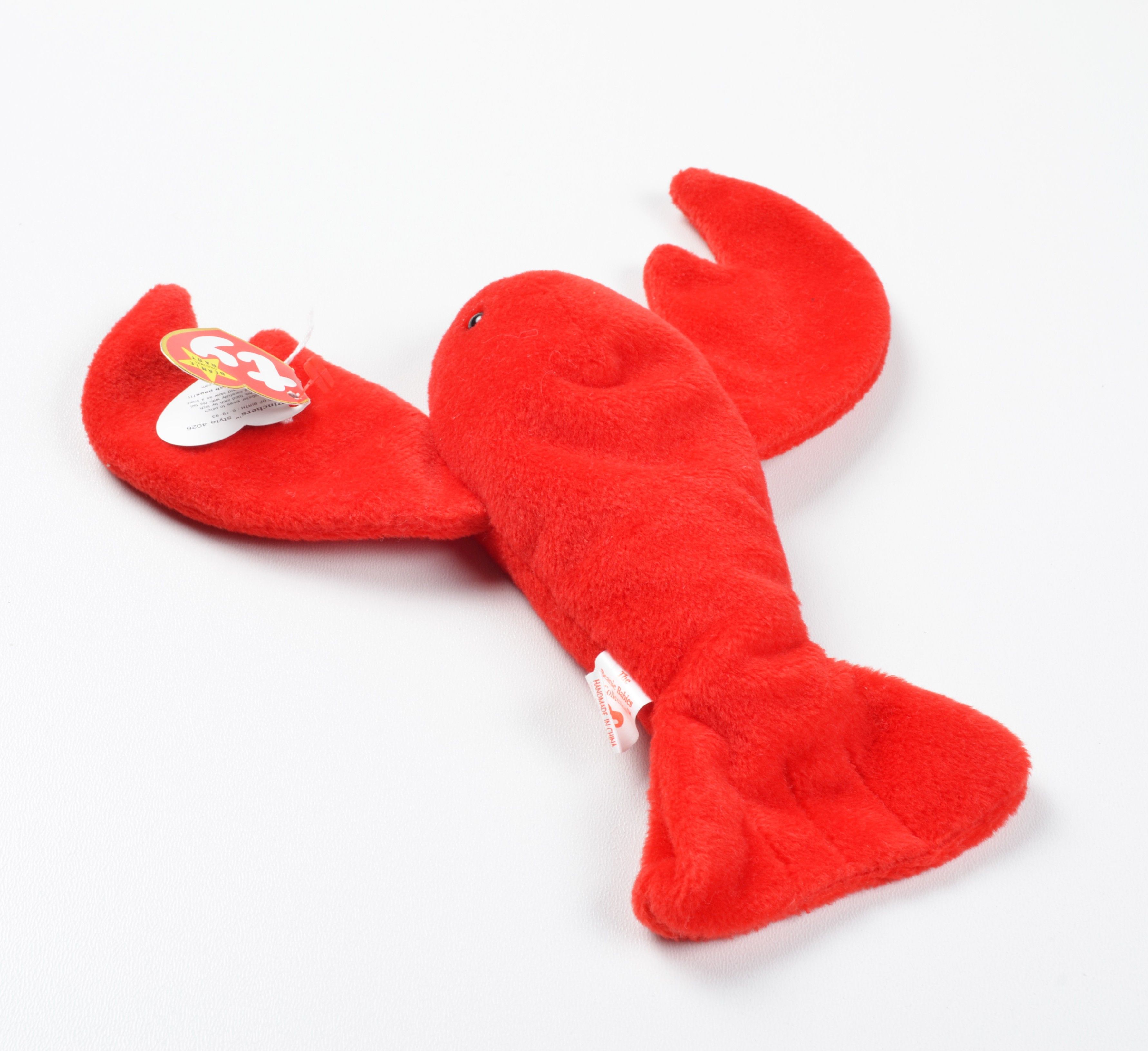 Vintage Ty Beanie Babies Pinchers Lobster Plush 1993 Red Vintage Size ONE SIZE - 5 Thumbnail