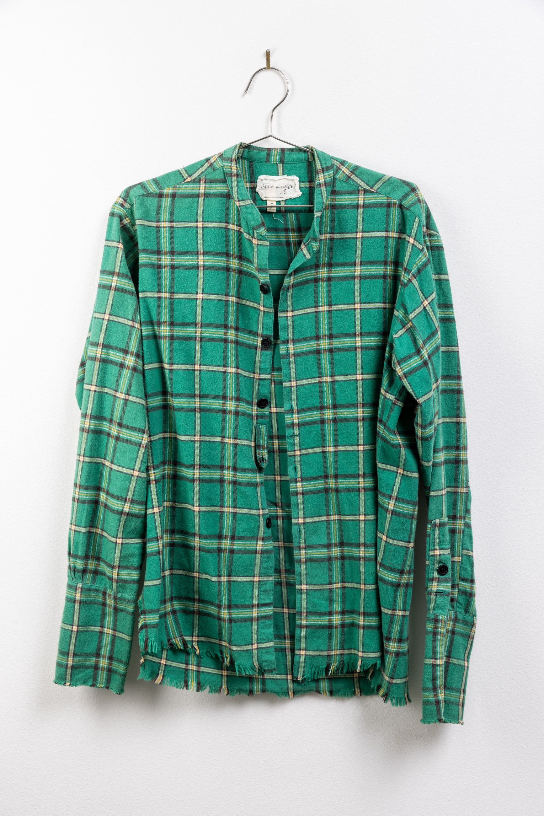 Greg Lauren Green flannel studio shirt Size US M / EU 48-50 / 2 - 3 Thumbnail