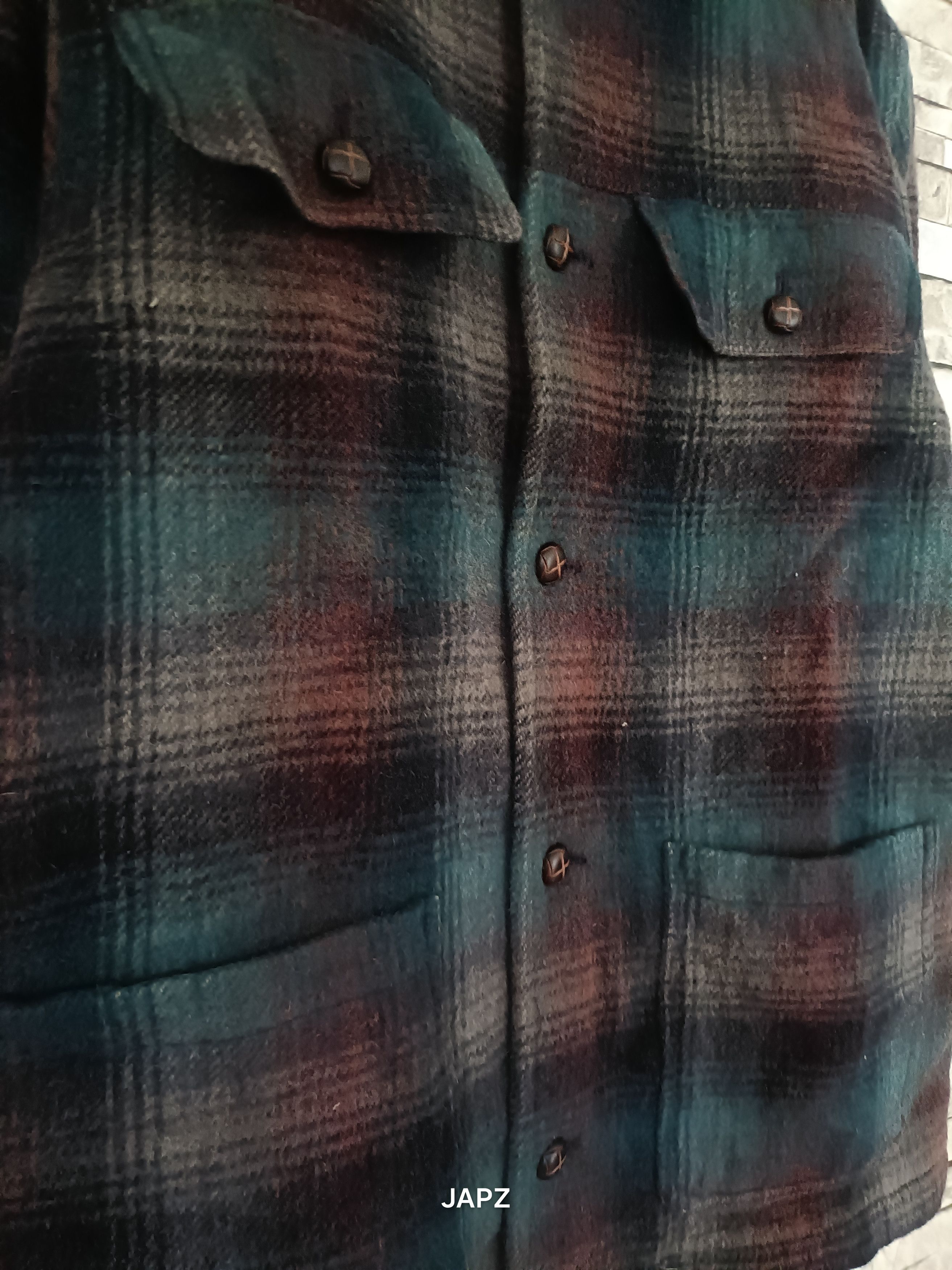 Japanese Brand Vintage be hot heavy weight flannel chore jacket Size US L / EU 52-54 / 3 - 2 Thumbnail