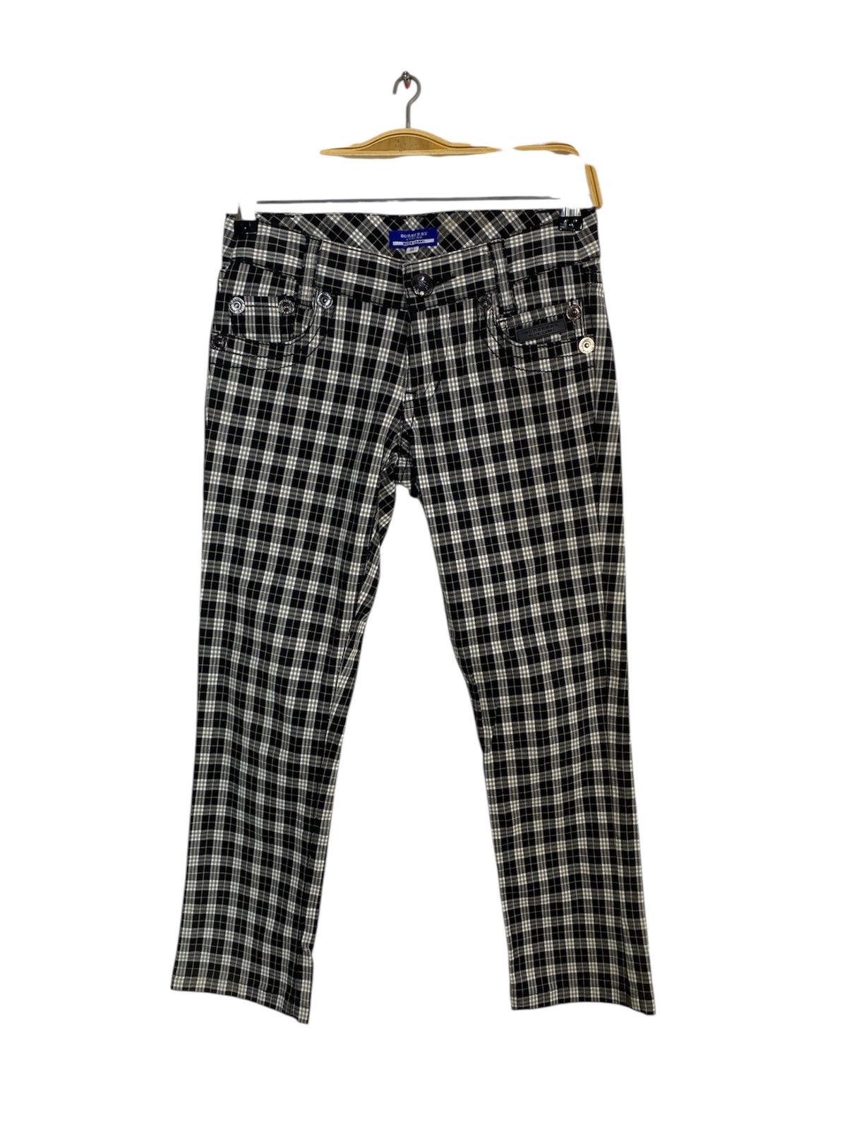 Burberry Hype Burberry Blue Label Black White Plaid Size 28" / US 6 / IT 42 - 1 Thumbnail