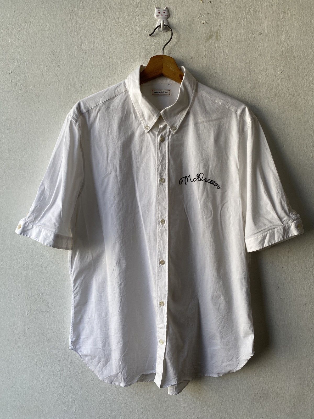 Alexander McQueen Alexander McQueen Stich Logo Button Up Shirt Size US L / EU 52-54 / 3 - 3 Thumbnail