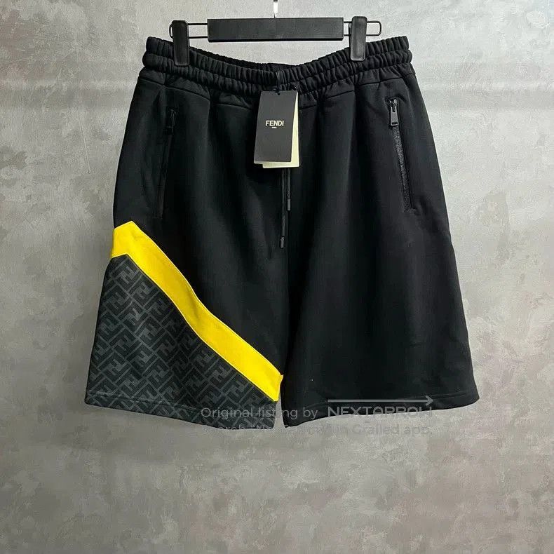 Fendi Fendi Black Colorblock Casual Shorts. Size US 26 / EU 42 - 1 Thumbnail