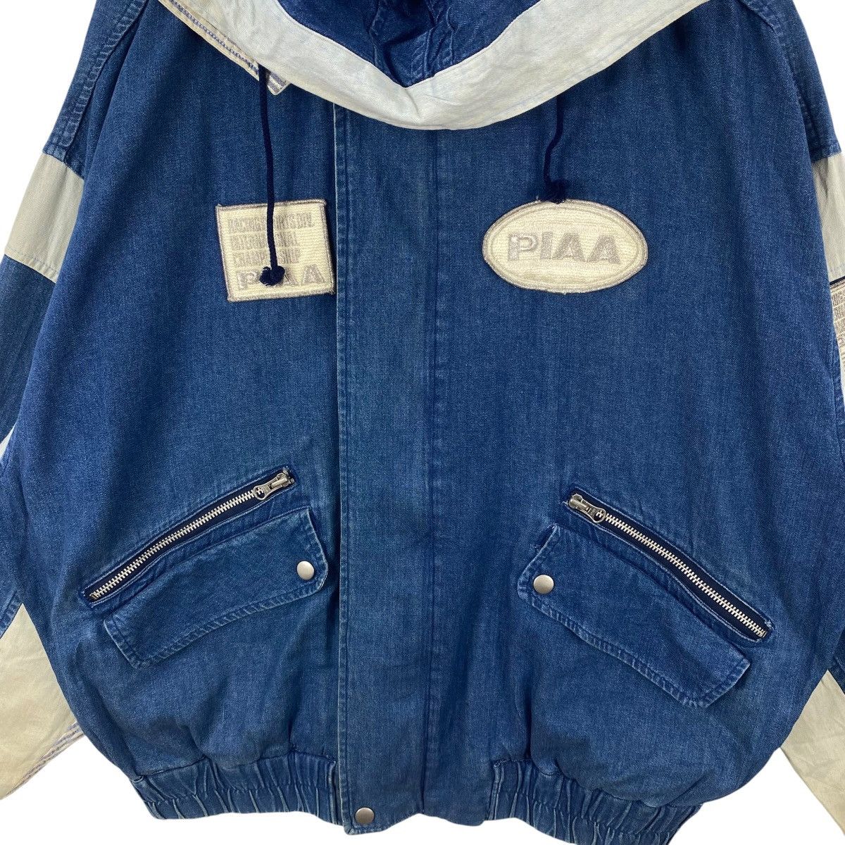 Vintage Vintage PIAA SPORTS ELEGANCE Japan Racing Denim Hooded Size US XXL / EU 58 / 5 - 6 Thumbnail