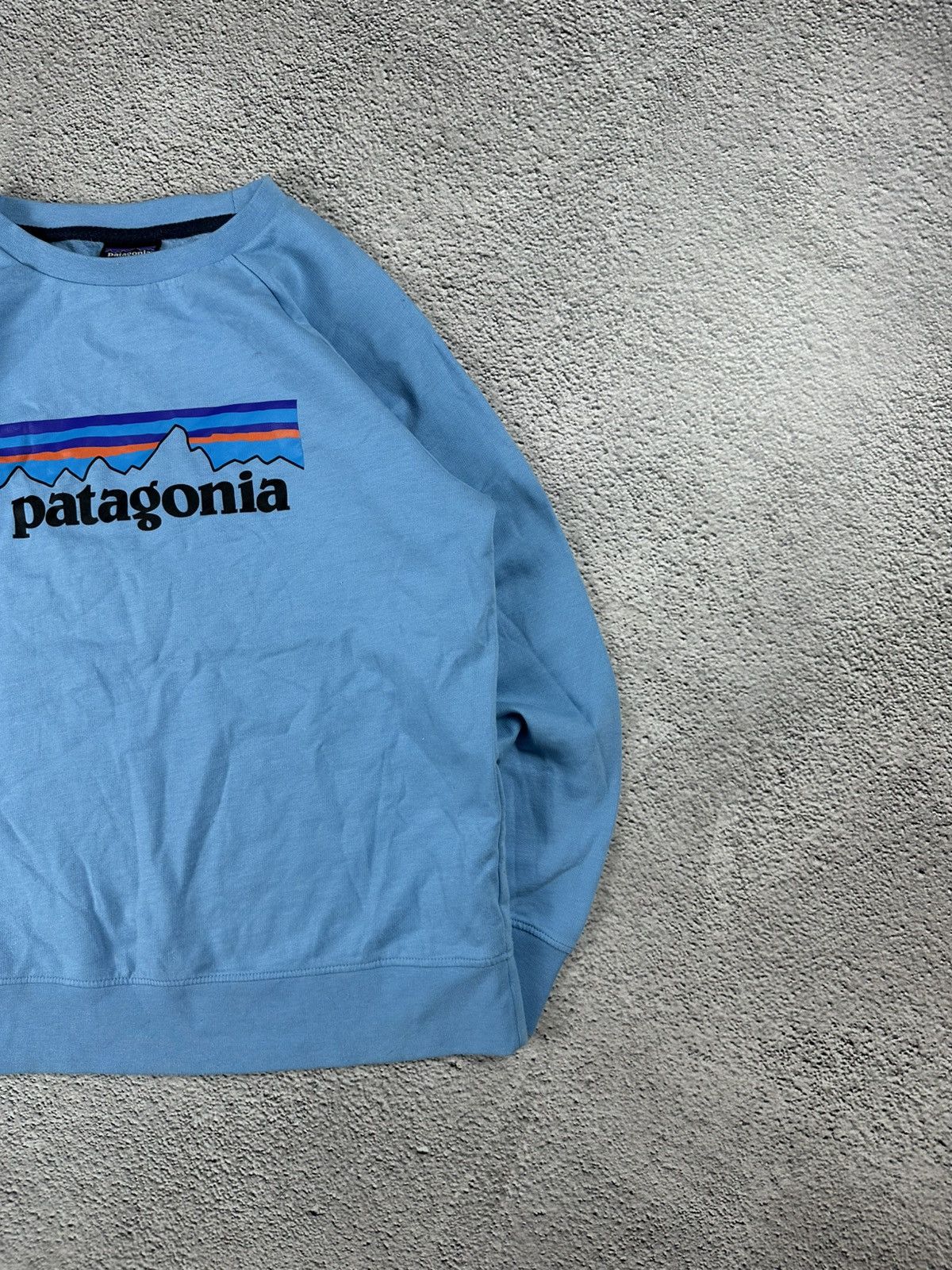 Patagonia Vintage Patagonia Blue Navy Sweatshirt Y2K Big Logo Style Size US S / EU 44-46 / 1 - 4 Thumbnail