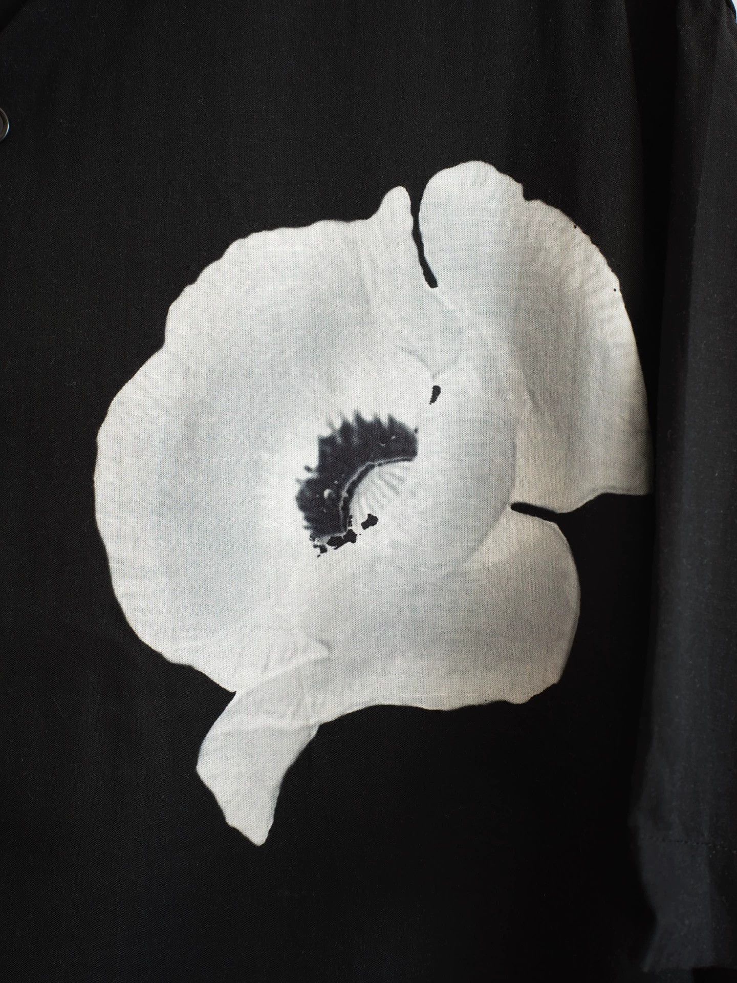 Yohji Yamamoto Yohji Yamamoto 24AW Ink Wash Floral Shirt Size US M / EU 48-50 / 2 - 4 Thumbnail