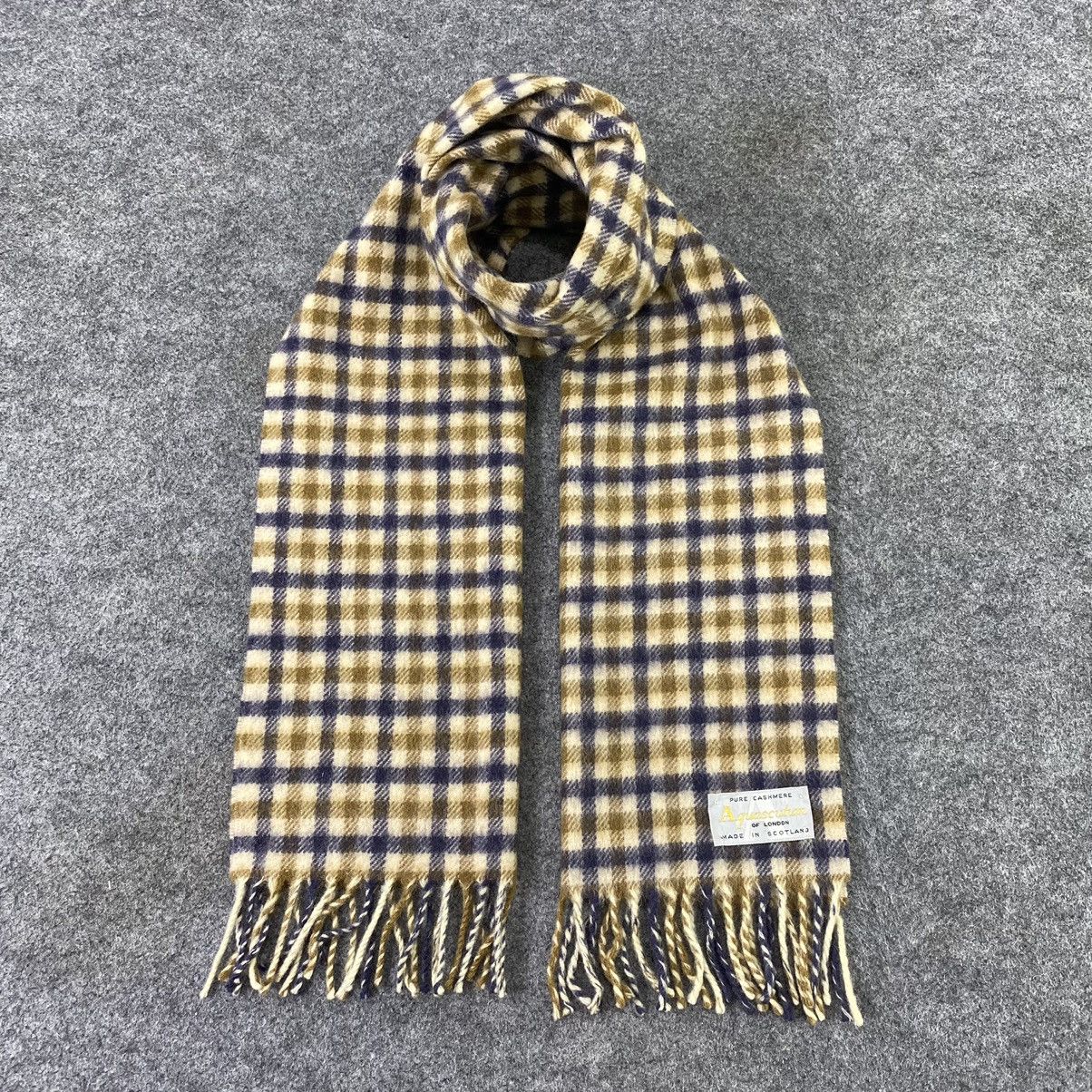 Aquascutum × Vintage Aquasqutum Muffler / Scarf / Neckwear - T1257 Size ONE SIZE - 1 Thumbnail