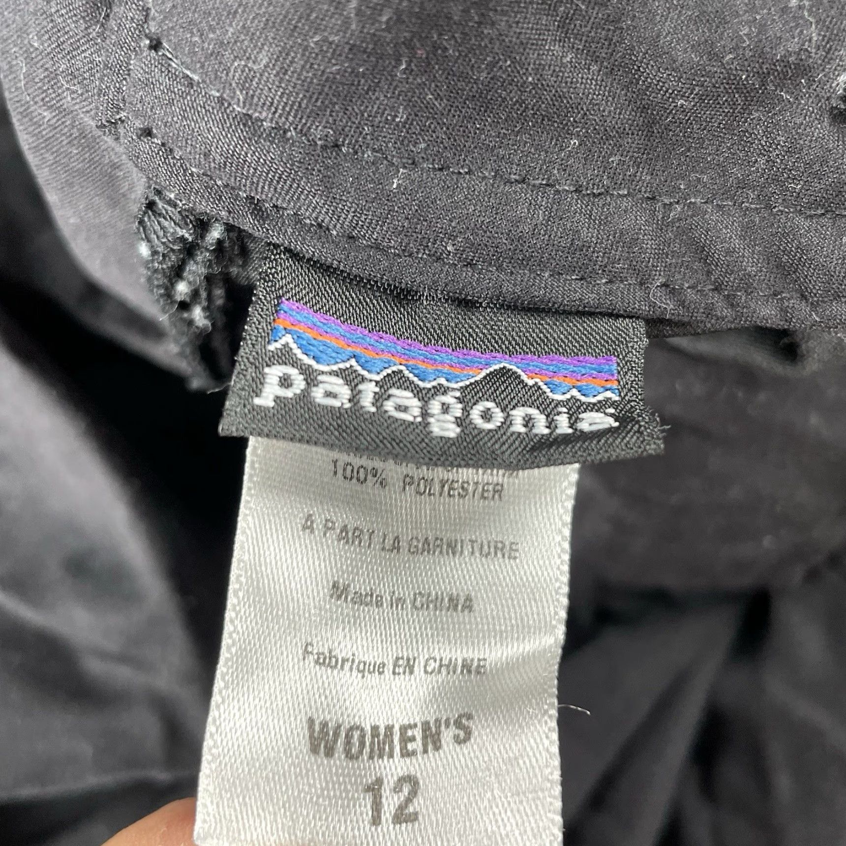 Patagonia Patagonia Women’s 12 Black Activewear Skirt Long Drawstring Polyester EUC Size 34" / US 12 / IT 48 - 5 Thumbnail