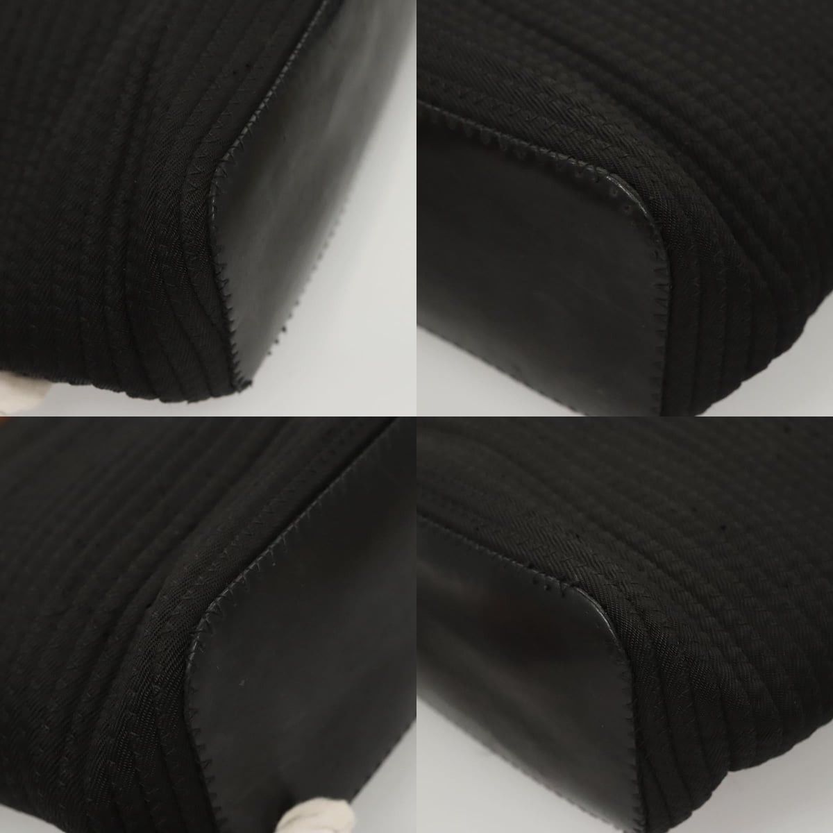 Gucci GUCCI Bamboo Handbag Canvas Black Silver 000 1998 000 1998 Size ONE SIZE - 10 Thumbnail