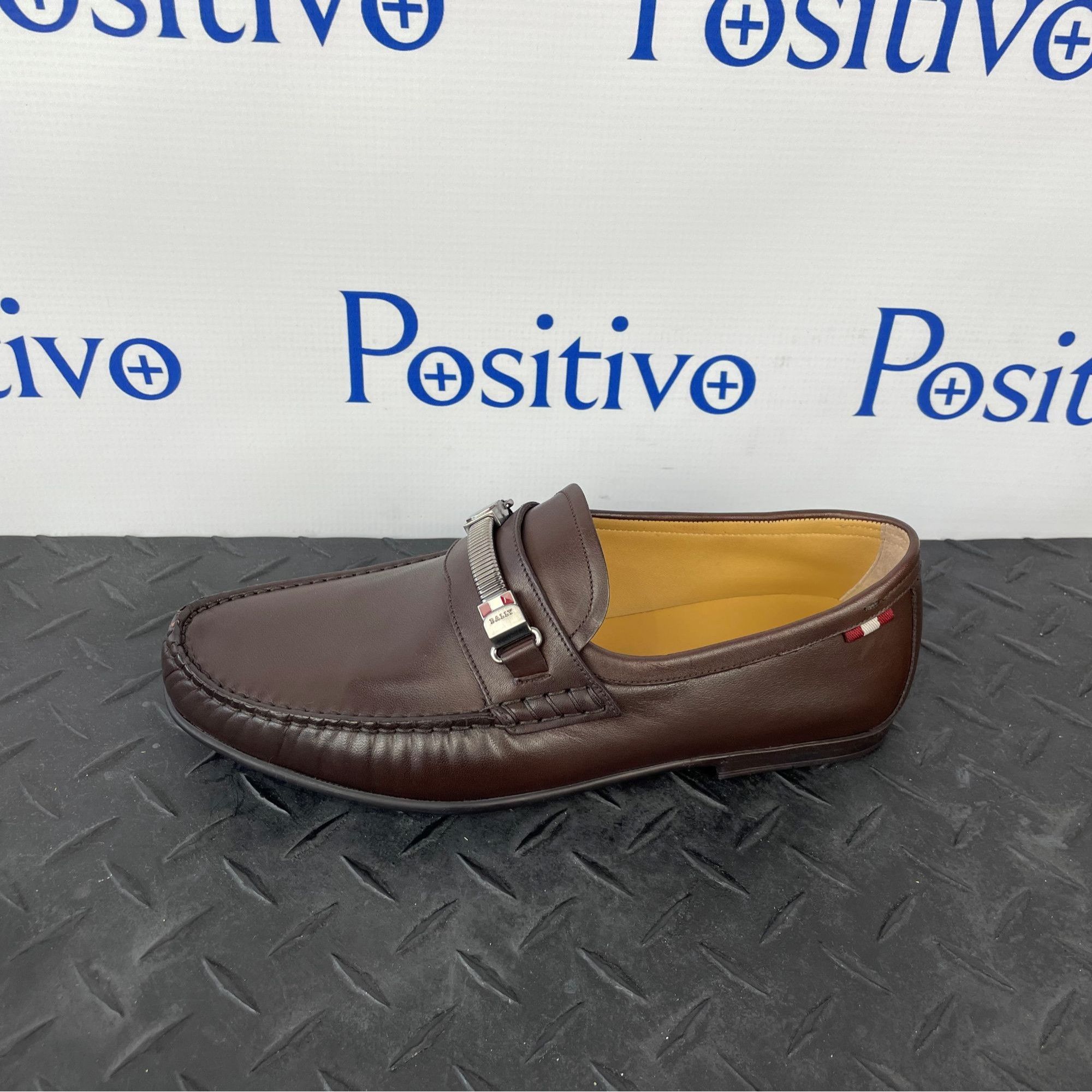 image of Bally Craxon Coffee Leather Loafers Us 7.5, Men's