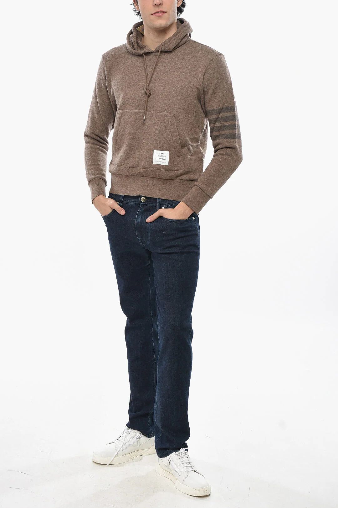 Thom Browne og1mm0426 Virgin Wool Sweater in Brown Size US S / EU 44-46 / 1 - 4 Thumbnail