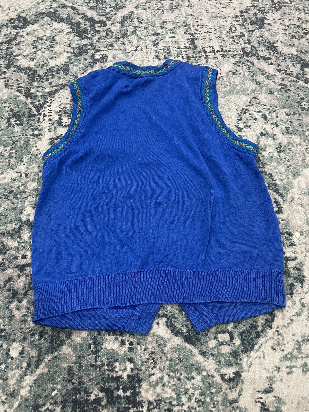 Coogi Vtg Coogi Multicolor Sweater Cable Knitted Vest Size Small Size US S / EU 44-46 / 1 - 10 Thumbnail