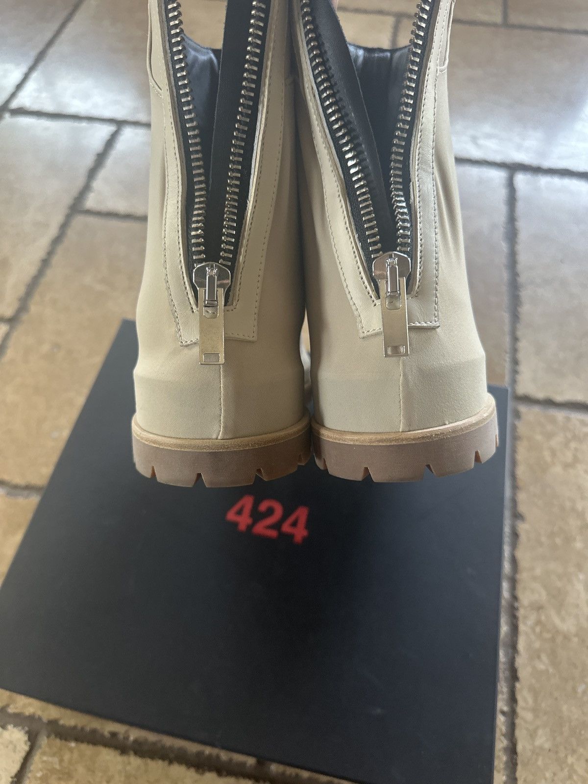 424 424 Beige/Tan Marathon Boots Size US 8 / EU 41 - 4 Thumbnail