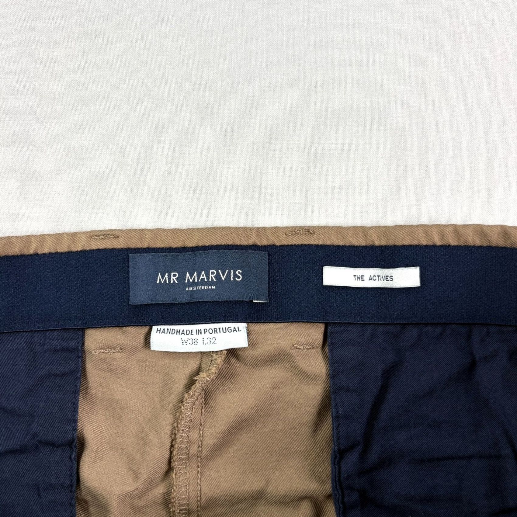 Vintage Mr Marvis Pants Mens 38x32 Brown Chino The Actives Trousers Stretch Size US 38 / EU 54 - 4 Thumbnail