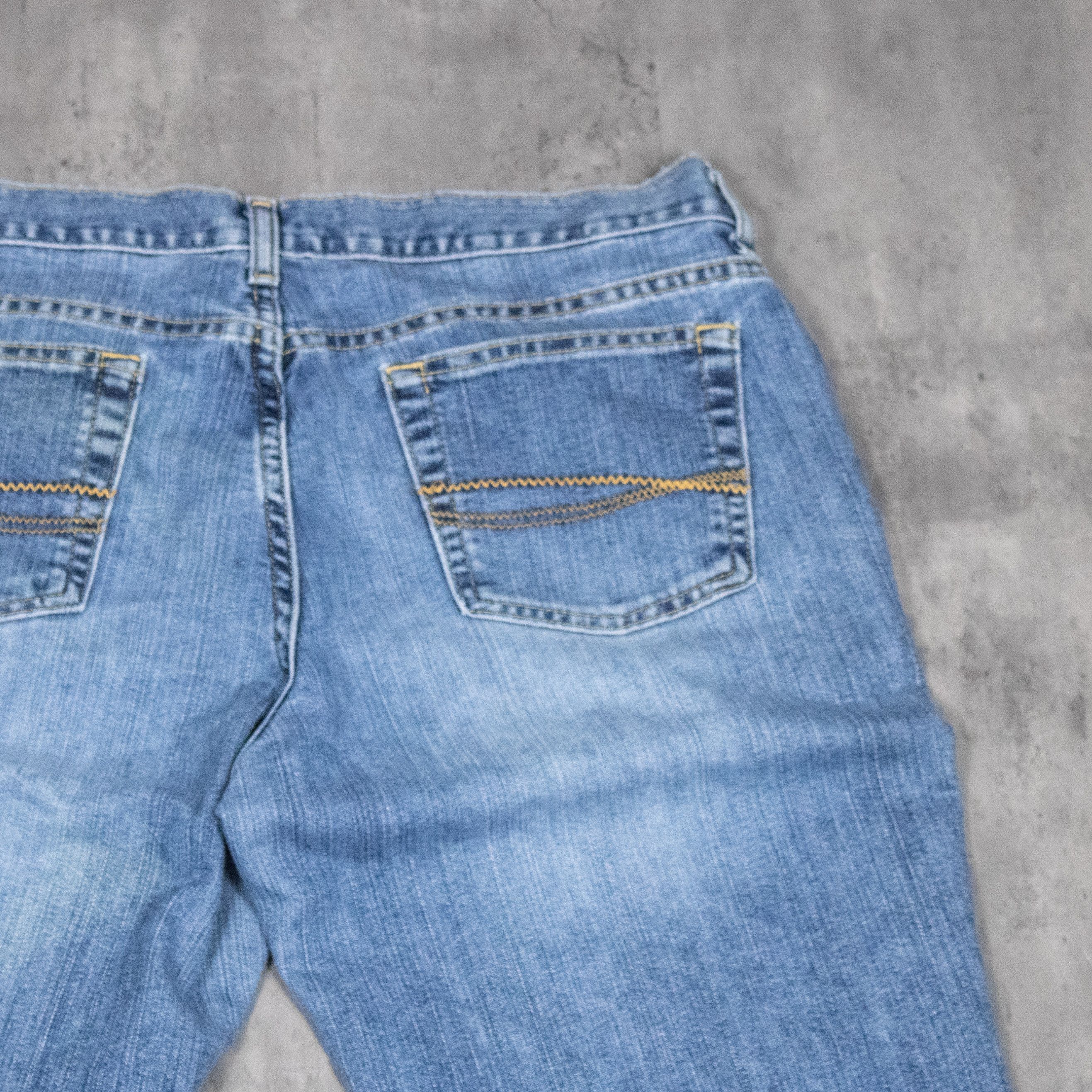 Japanese Brand Y2K 2000's Midwash Baggy Relax Fit Wide JNCO Denim Pant's Size US 34 / EU 50 - 15 Thumbnail