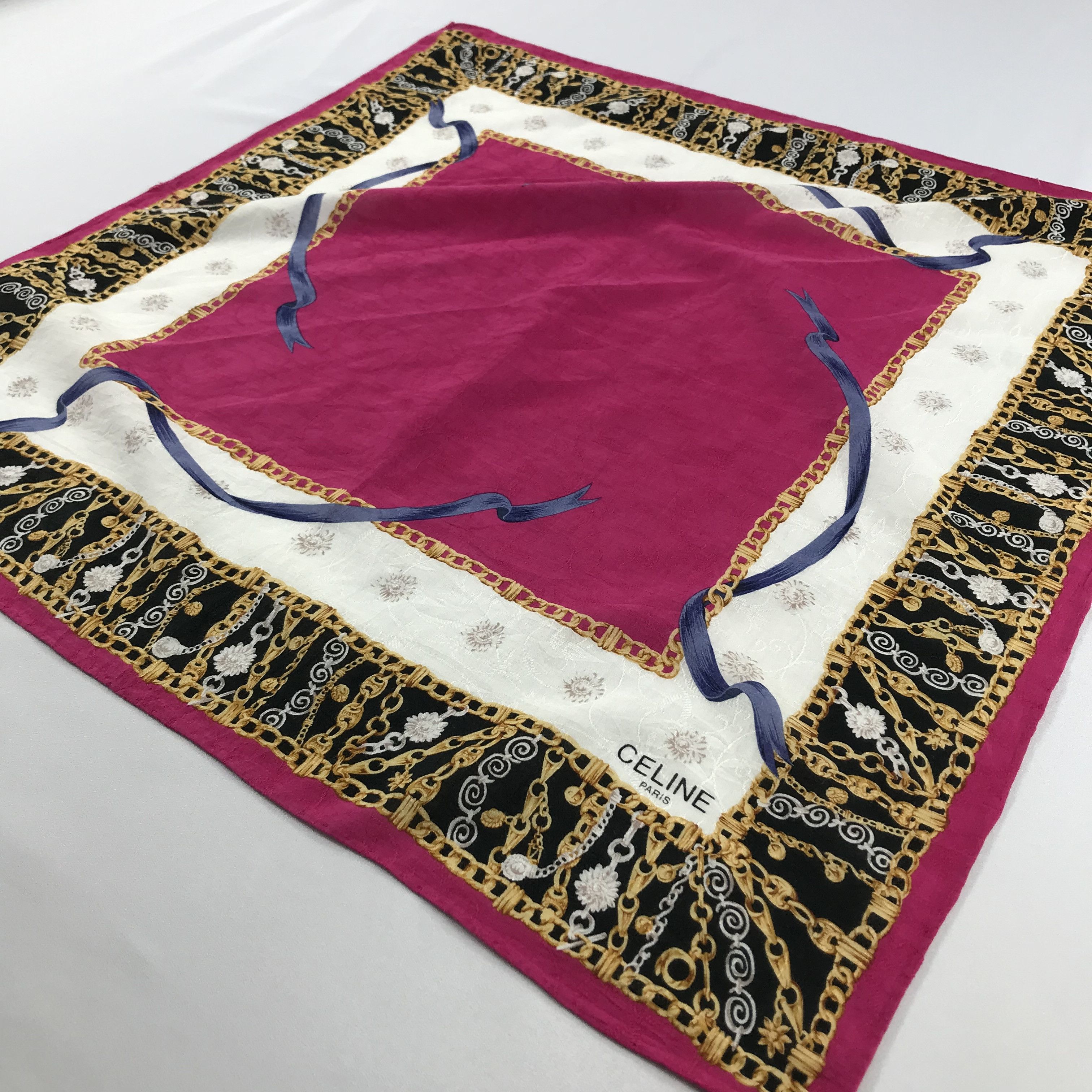 Celine × Vintage Celine Bandana / Handkerchief / Neckerchief - S2411 Size ONE SIZE - 2 Thumbnail