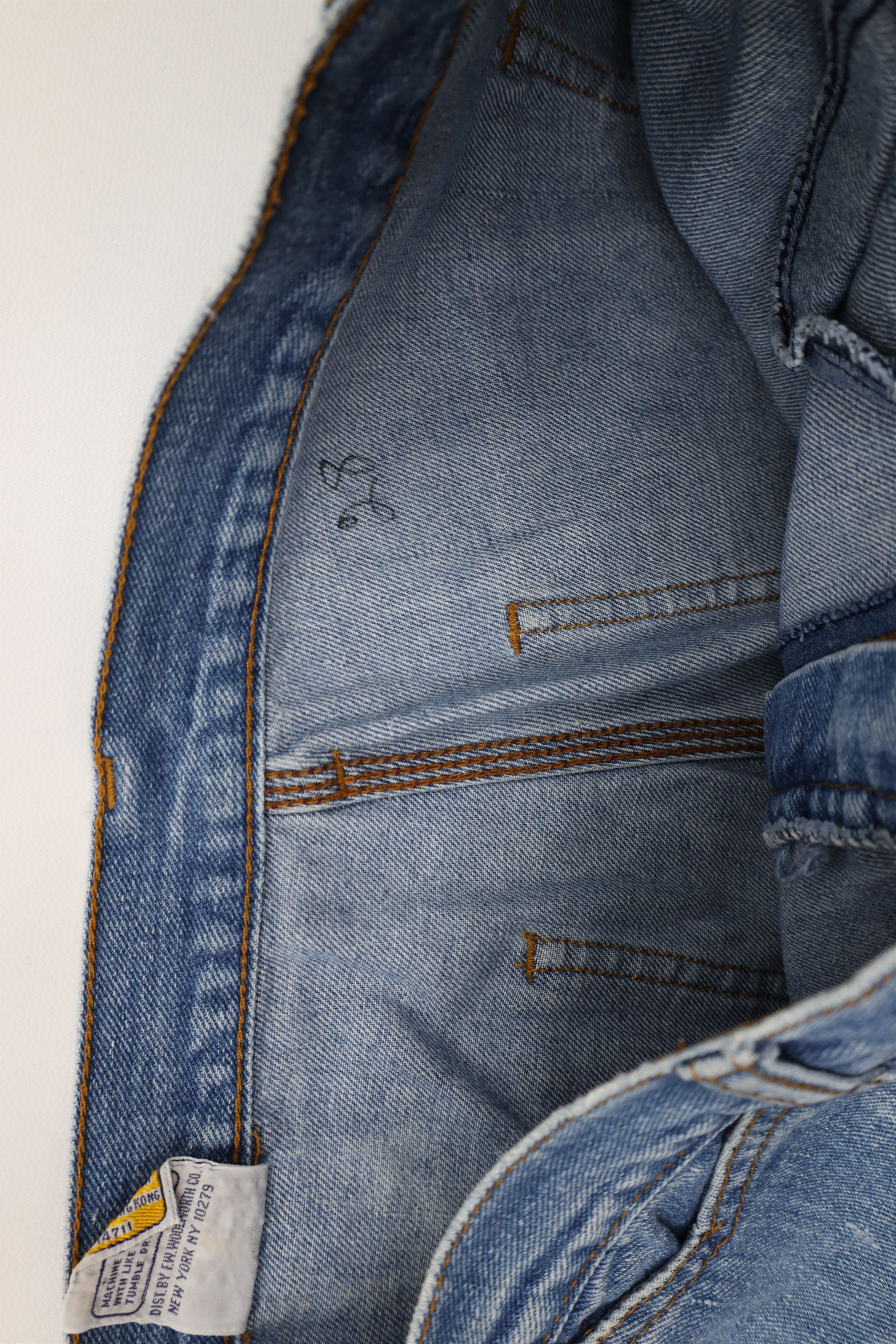 Vintage Vintage 70s Streetwear Wide Leg Denim Jeans Blue Cotton Size 36" / US 14 / IT 50 - 9 Thumbnail