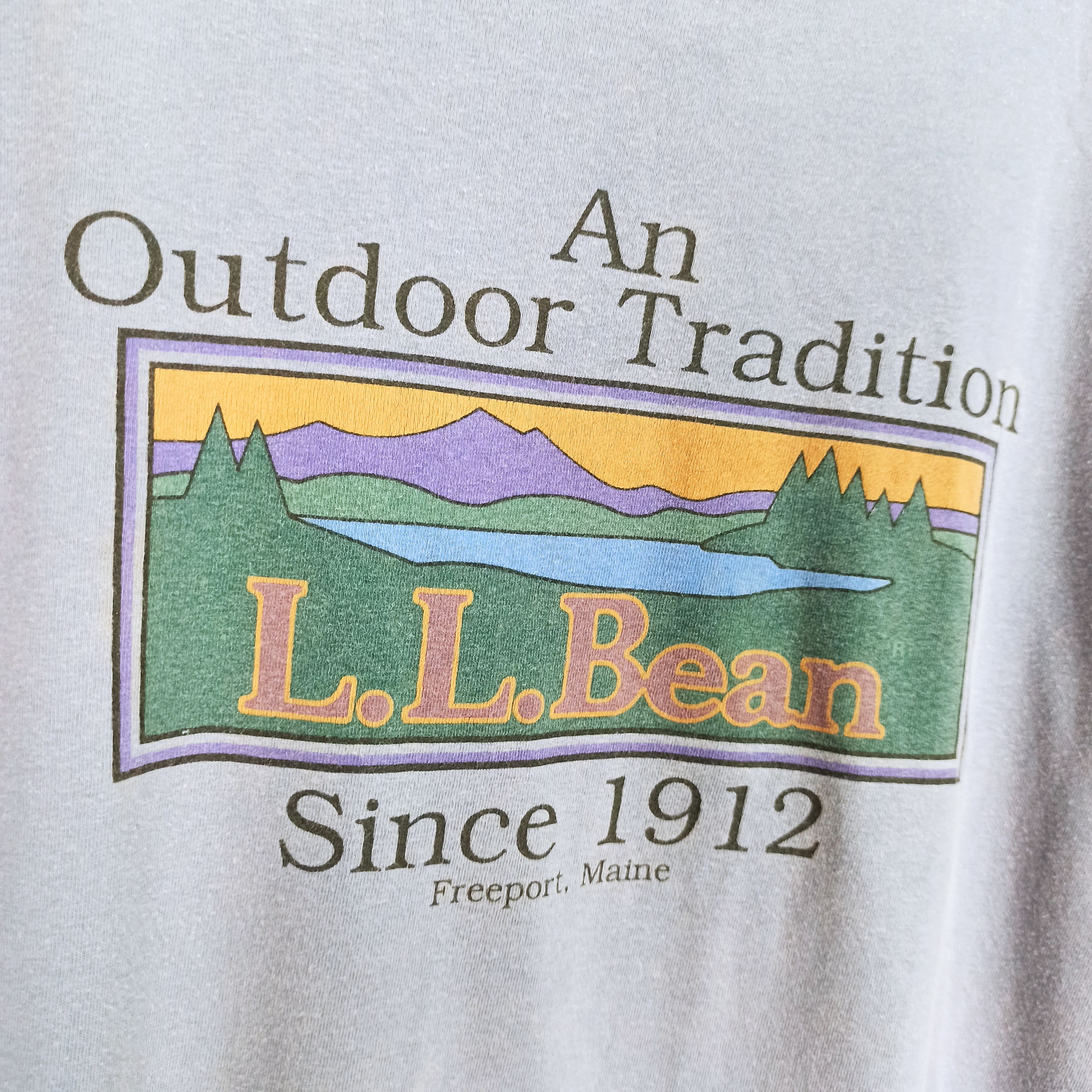 Vintage L.L Bean An Outdoor Tradition Faded Tshirt