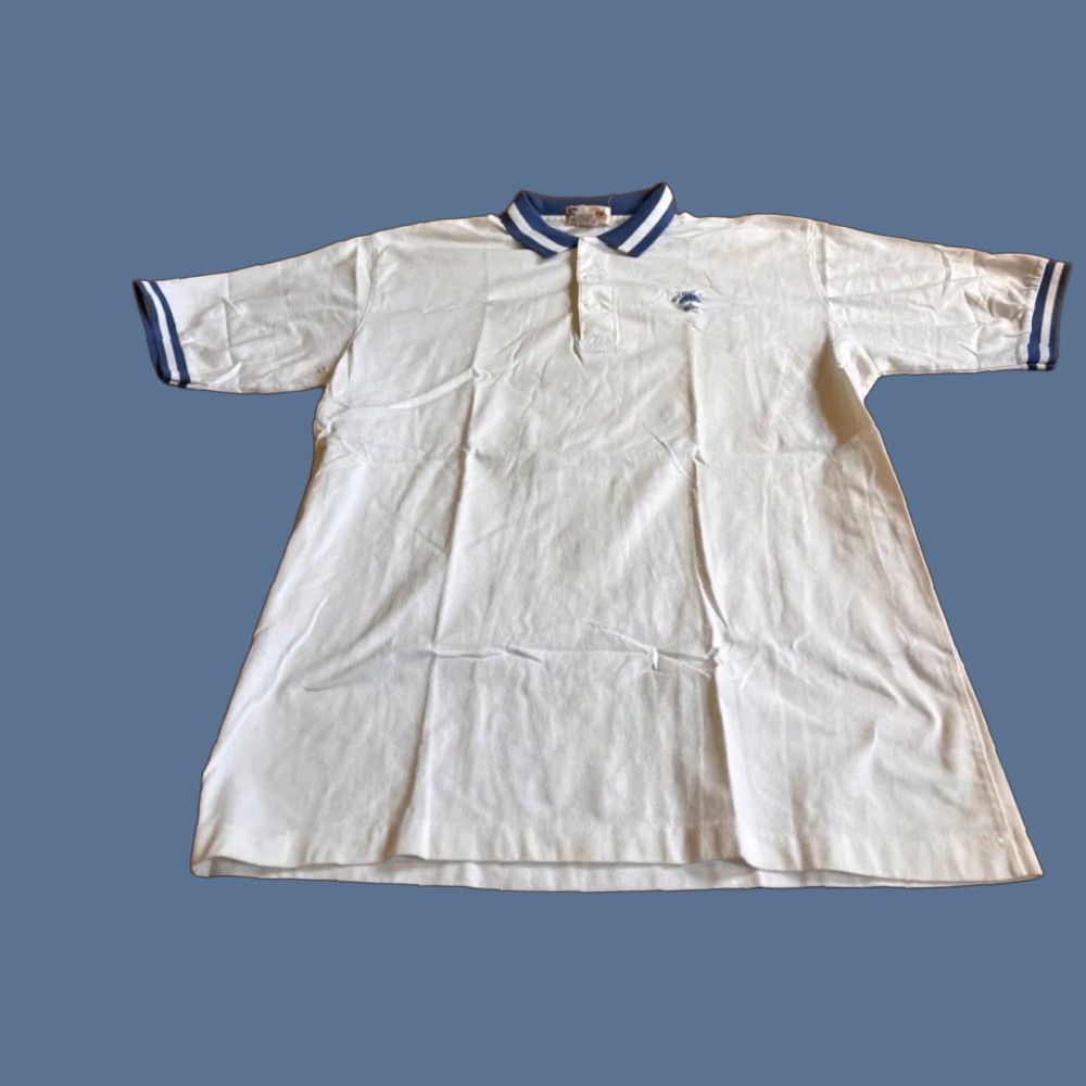 Vintage VINTAGE Antigua Wykagyl Golf Shirt Men’s L White Polo (80s) Size US L / EU 52-54 / 3 - 1 Thumbnail