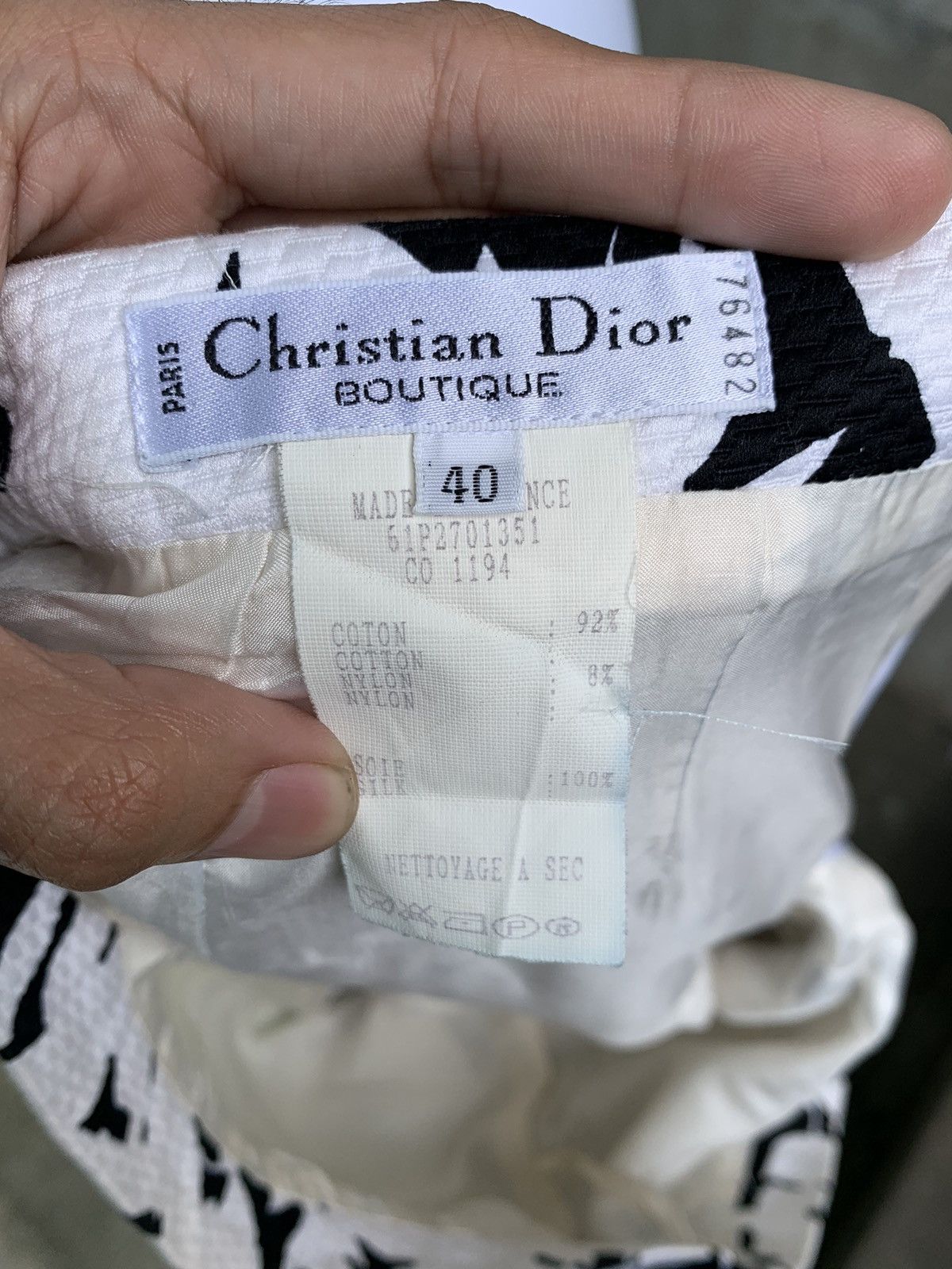 Dior Abstract Midi Skirt Size 27" / US 4 / IT 40 - 11 Thumbnail