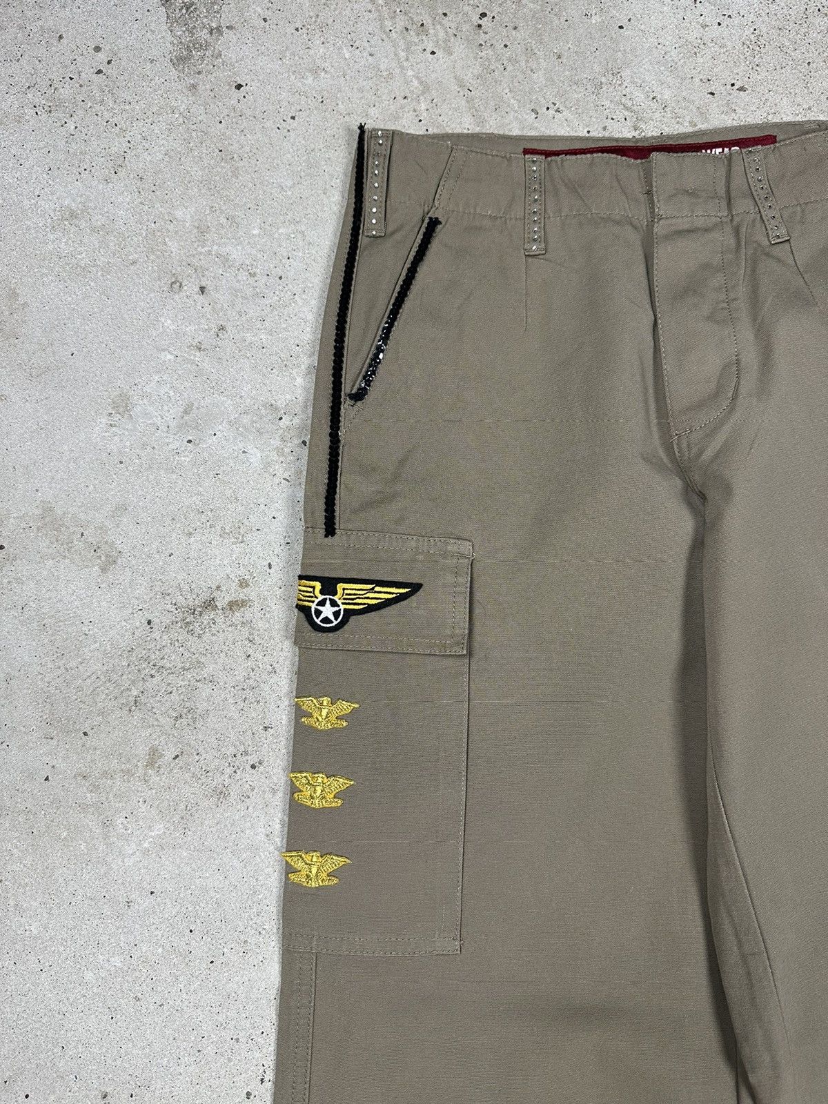 If Six Was Nine × Japanese Brand × Vintage Vintage Y2K Flare Baggy Cargo Brown Pants Bootcut Size US 28 / EU 44 - 5 Thumbnail