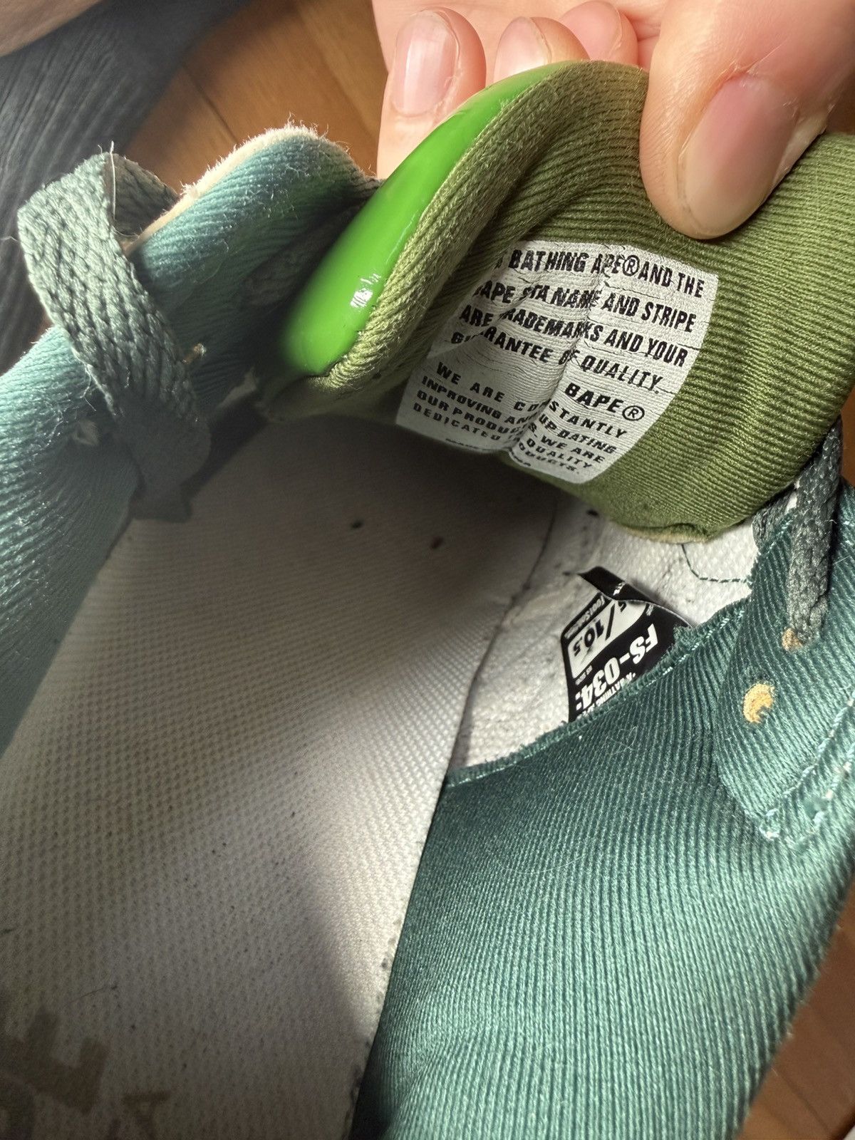 Bape Roadsta Green/White/Brown US10.5 Size US 10.5 / EU 43-44 - 4 Thumbnail