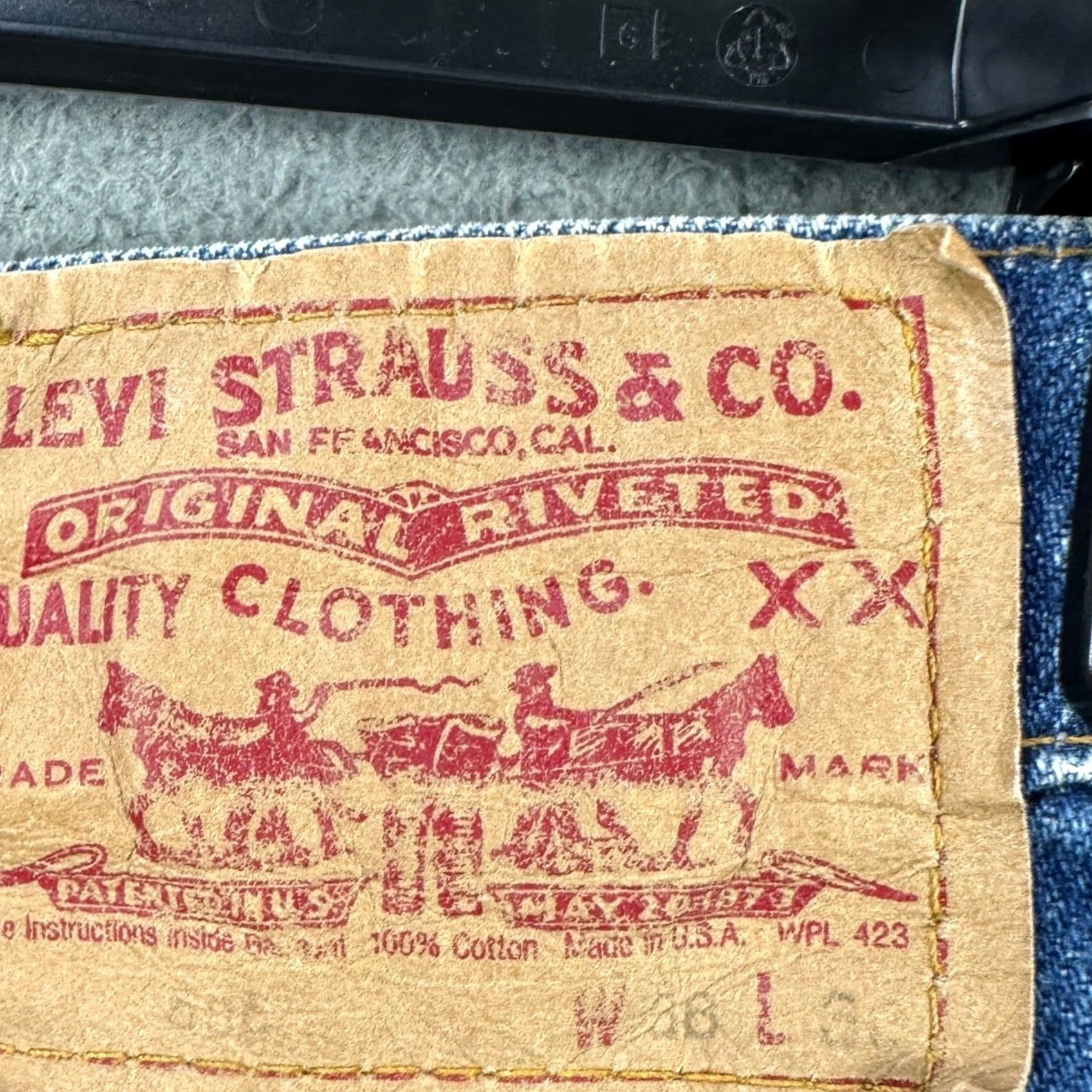 Levi's VINTAGE Levi's 505 Jeans Straight Men 36X28 Blue 5 Pocket USA Made Size US 36 / EU 52 - 6 Thumbnail