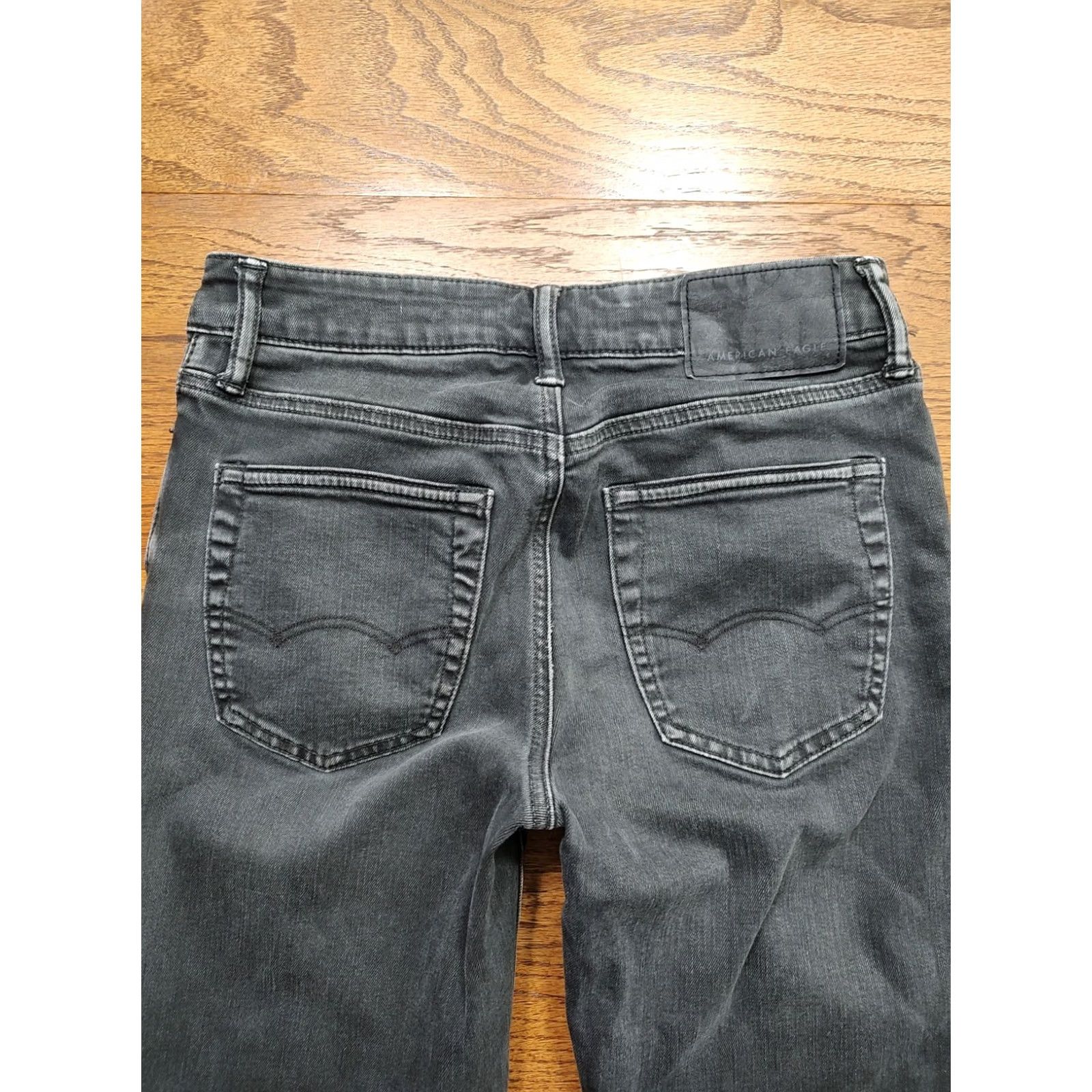 American Eagle Outfitters American Eagle Jeans Mens 28x34 Black Slim Stretch Denim Size US 28 / EU 44 - 3 Thumbnail