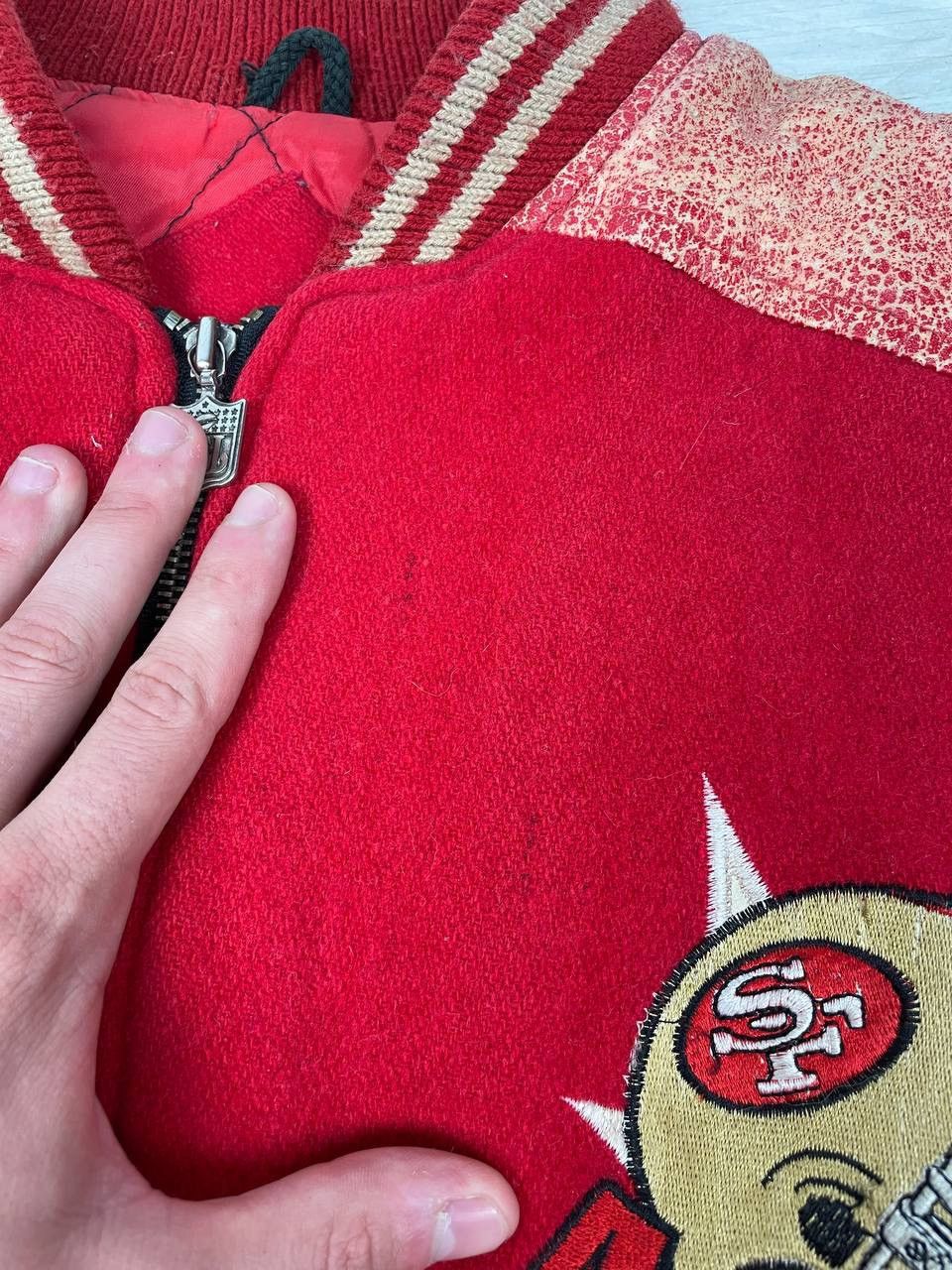 NFL Vintage Campri 49ers San Francisco Bomber Super Bowl 1990 Size US L / EU 52-54 / 3 - 11 Thumbnail