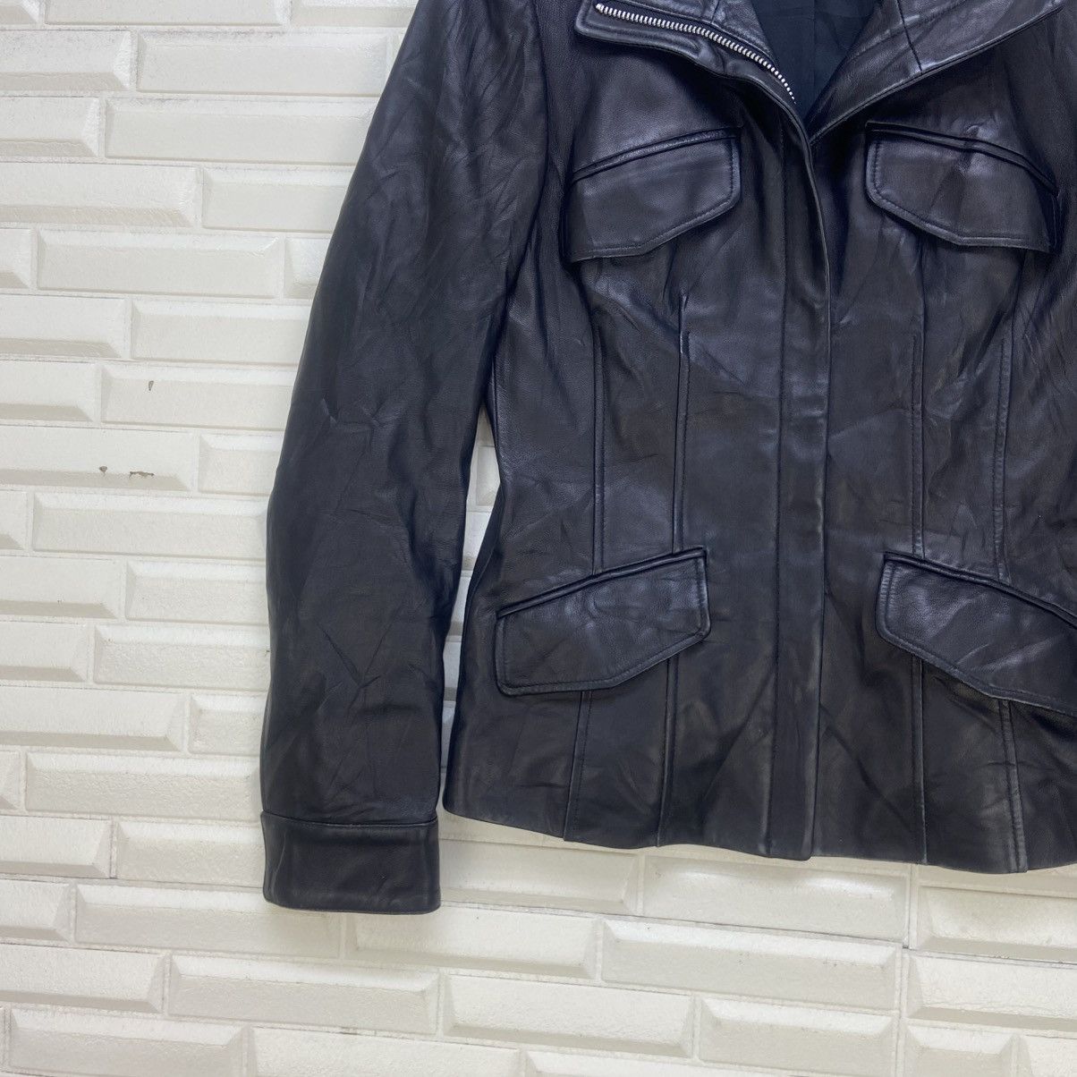 Theory Japanese Brand Theory Leather Jacket Size S / US 4 / IT 40 - 5 Thumbnail