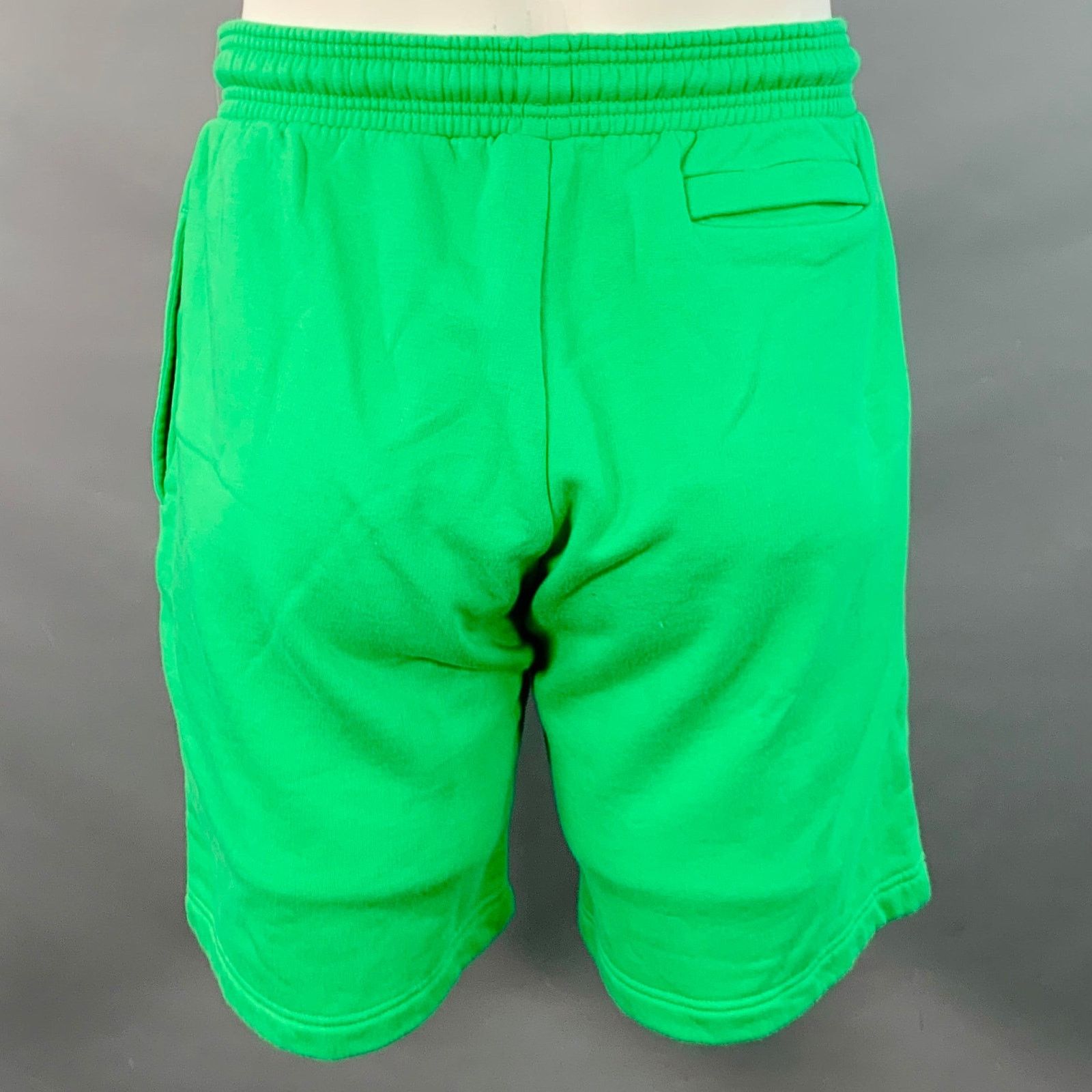 Kar KAR Size L Green Cotton Drawstring Athletic Shorts Size US 34 / EU 50 - 3 Thumbnail