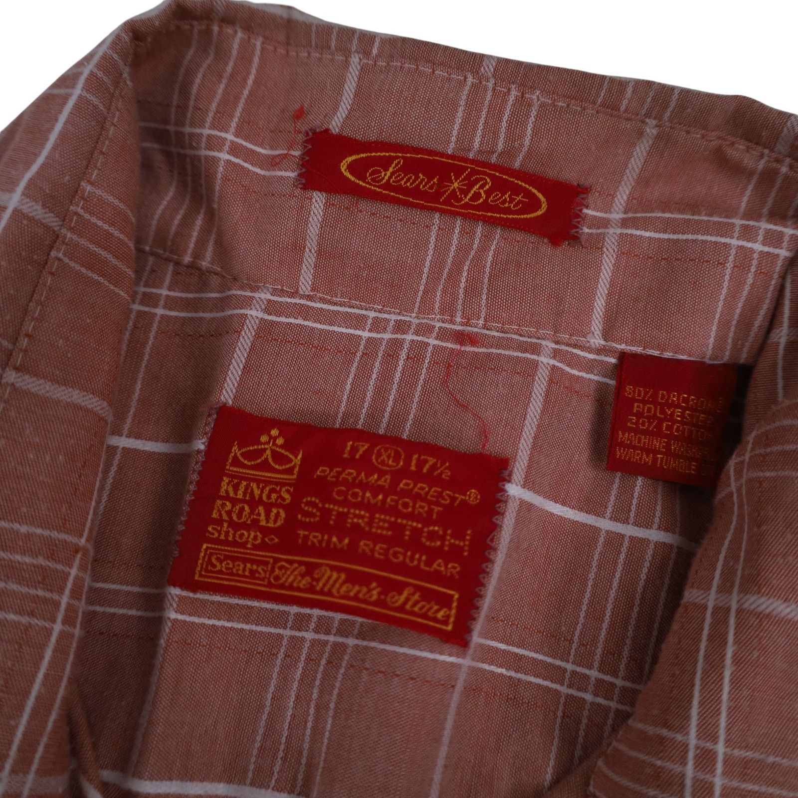 Sears × Vintage True VTG Sears Best Road King Perma Prest Button Up Shirt Size US XL / EU 56 / 4 - 8 Thumbnail
