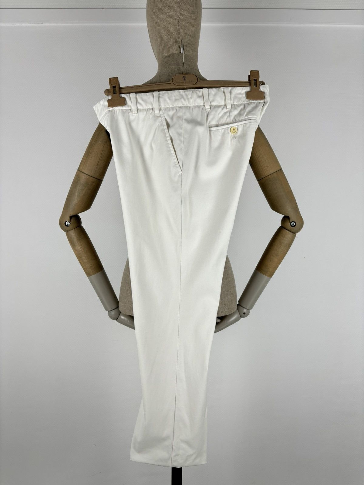 Gucci Rare Y2K TOM FORD Era Archive ITALY Off-White Straight Zip Pocket Pants Trousers Size 27" / US 4 / IT 40 - 7 Thumbnail