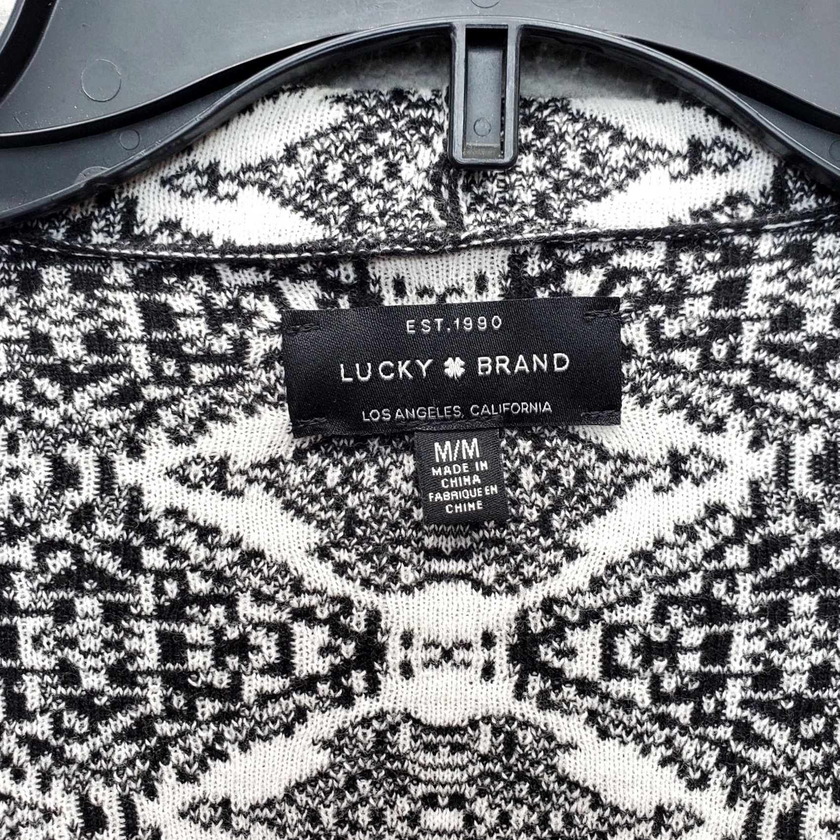 Lucky Brand Lucky Brand Los Angeles Cardigan Womens M Multicolor Aztec Print Open-Front Cardigan Size M / US 6-8 / IT 42-44 - 5 Thumbnail