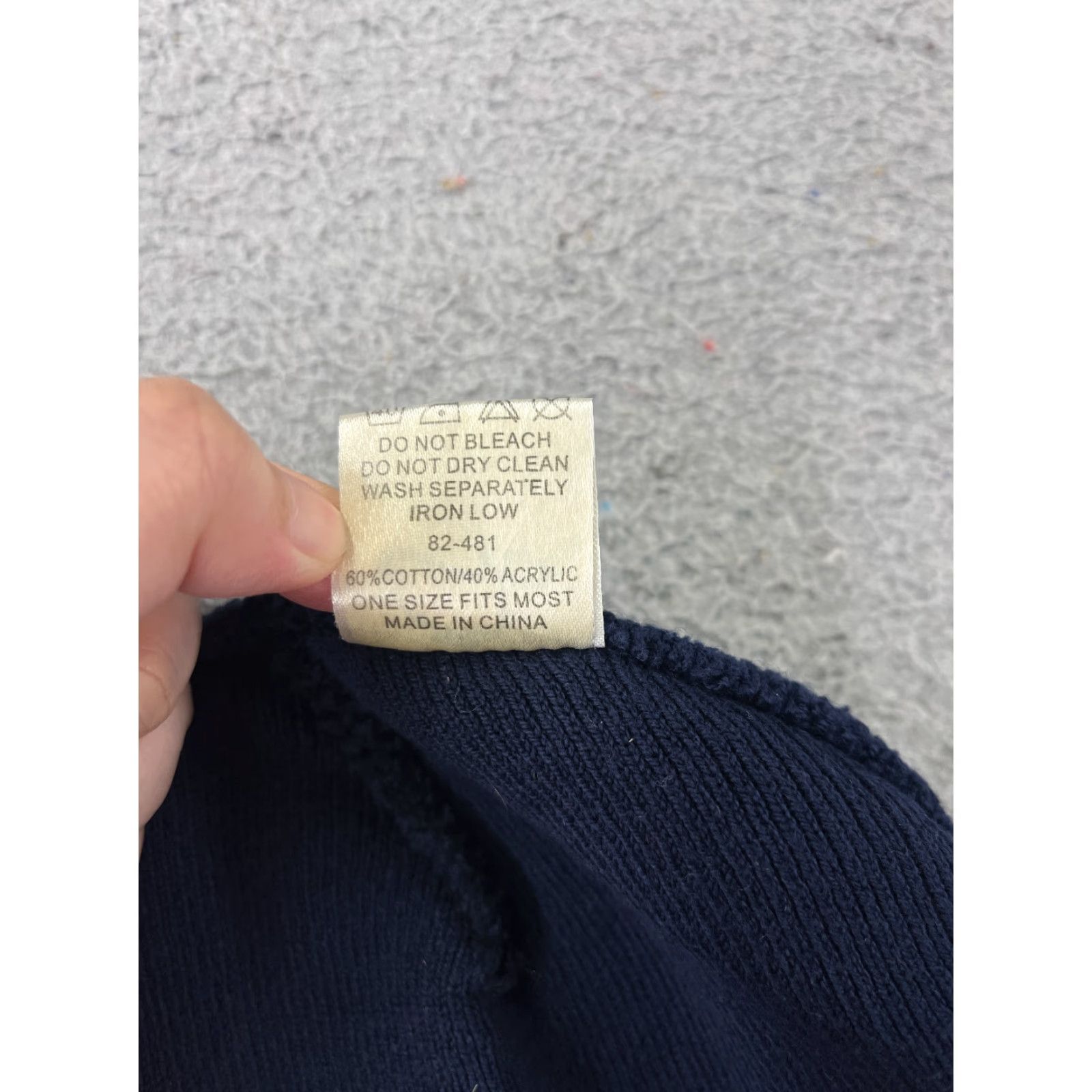 Vintage Otto Beanie Adult One Size Blue Knit Cotton Acrylic Logo Beanie Mens Size ONE SIZE - 7 Thumbnail