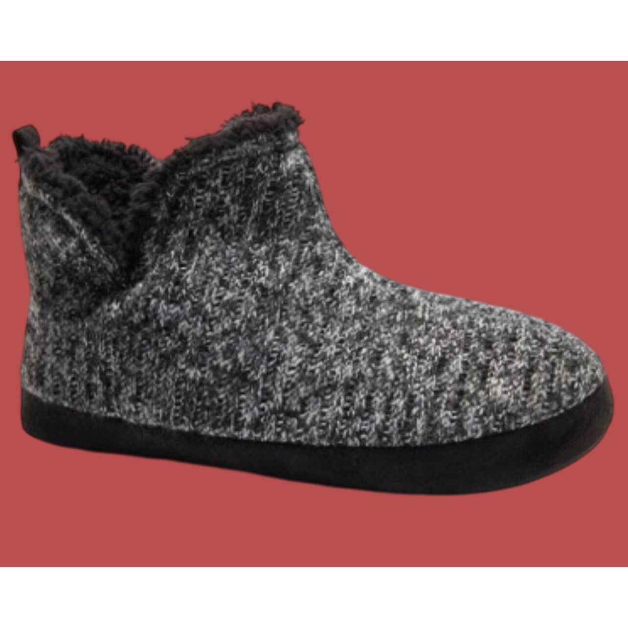 Other Dearfoams - Women's DF Adapt Knit Slipper - Black - Large (9 Size US 9 / IT 39 - 13 Thumbnail
