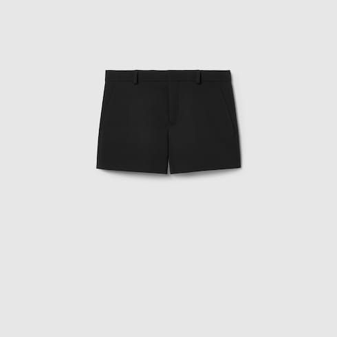 Gucci o1la5ras0526 Wool Shorts in Black Size 27" / US 4 / IT 40 - 1 Thumbnail