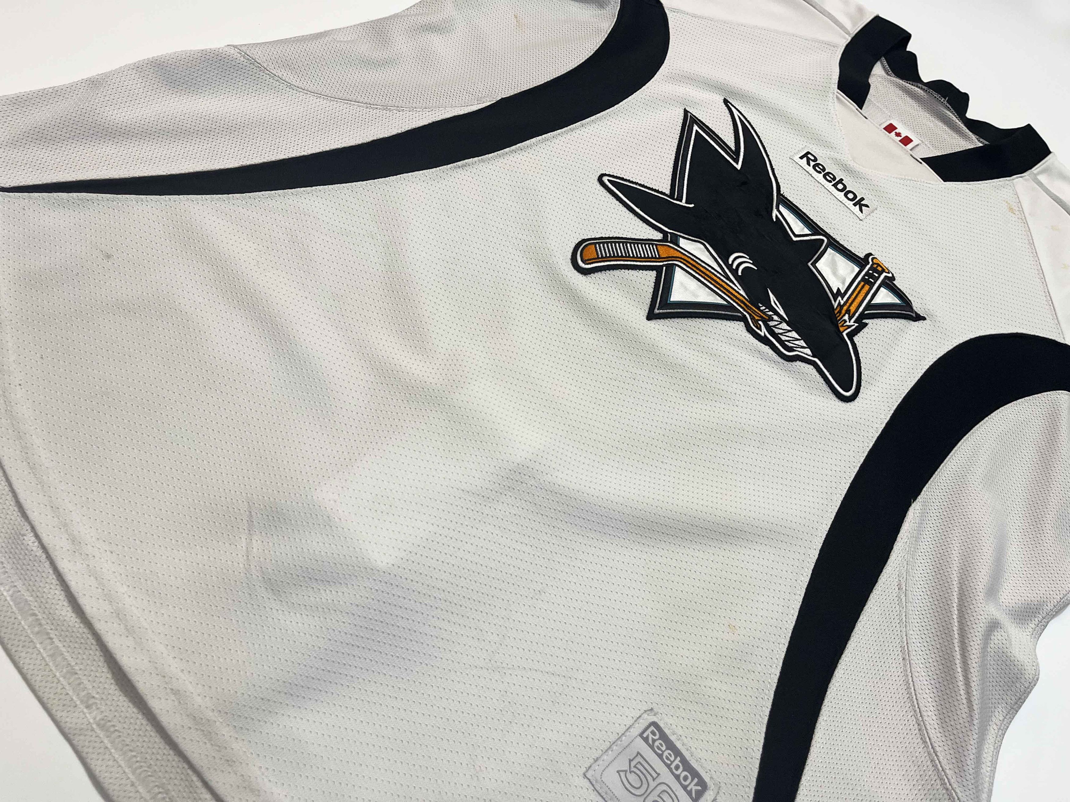 Reebok Reebok Worcester Sharks AHL Practice Worn Hockey Jersey Size US L / EU 52-54 / 3 - 6 Thumbnail