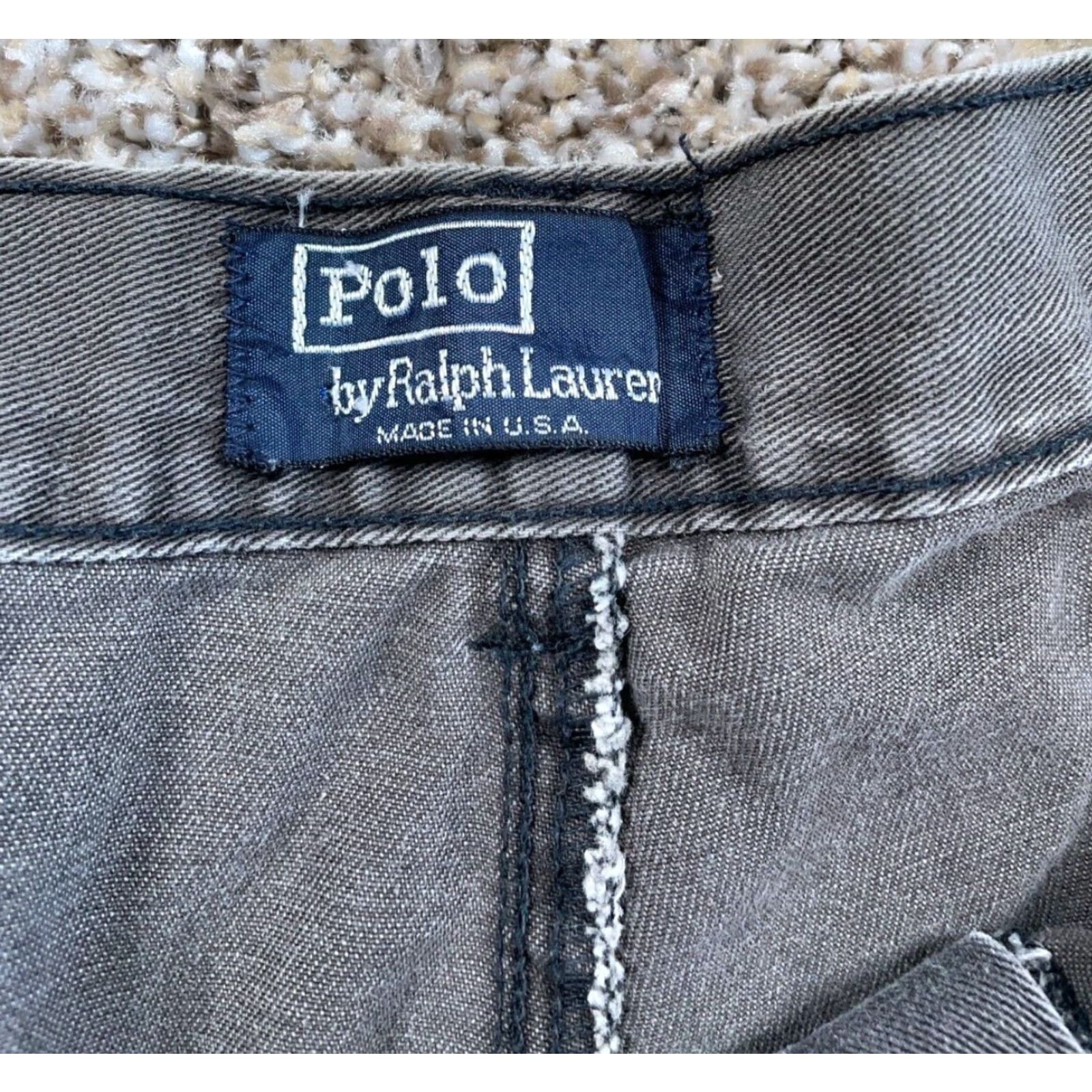 Polo Ralph Lauren VINTAGE Polo Ralph Lauren Men's Pleated Chino Pants Size 36 Gray Cotton Retro 90s Casual Size US M / EU 48-50 / 2 - 3 Thumbnail
