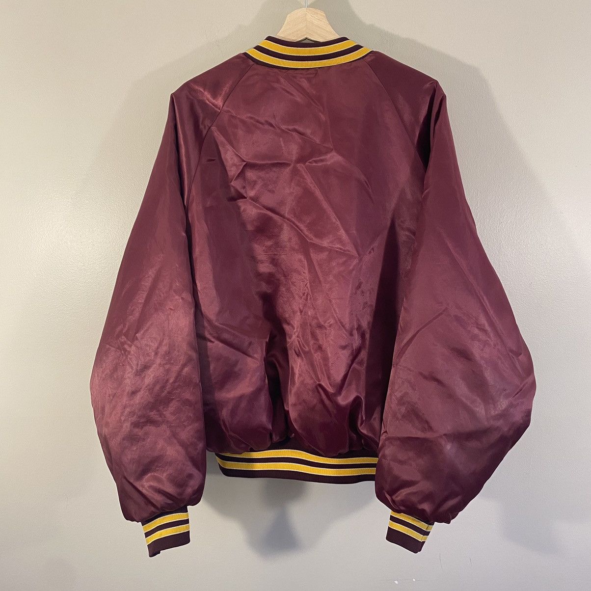Vintage Vintage 80s Satin Bomber Jacket USA Made XL Size US XL / EU 56 / 4 - 3 Thumbnail