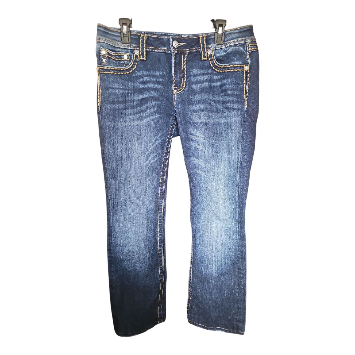 Miss Me Miss Me Signature Bootcut Jeans size 32 dark wash Size 32" / US 10 / IT 46 - 1 Thumbnail
