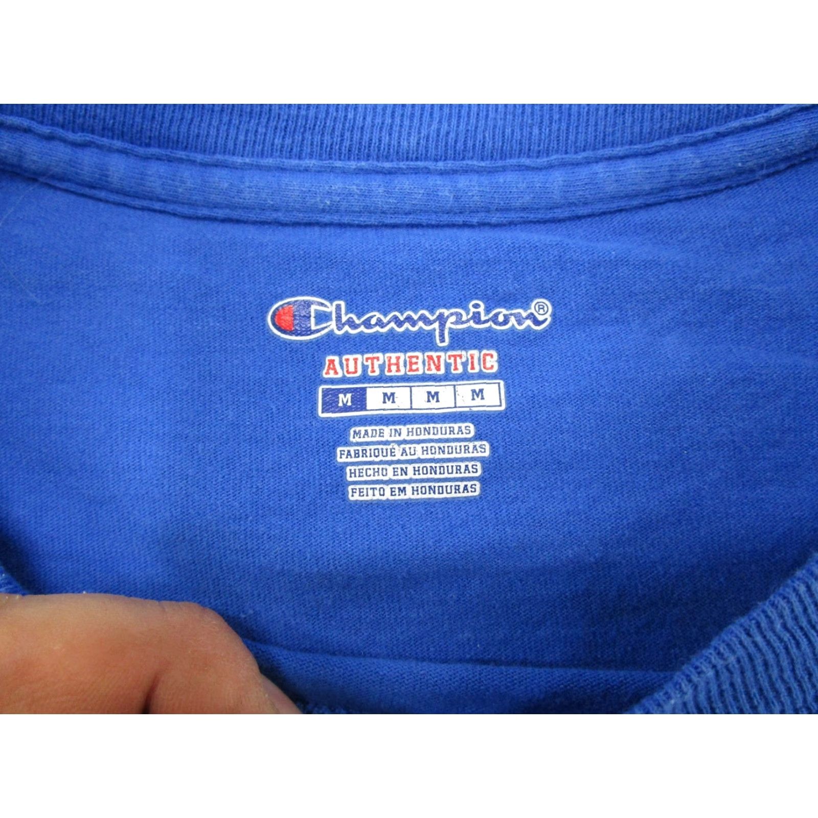 Champion Champion T-Shirt Mens Size M Blue University Spell Out Drake Law School Size US M / EU 48-50 / 2 - 3 Thumbnail