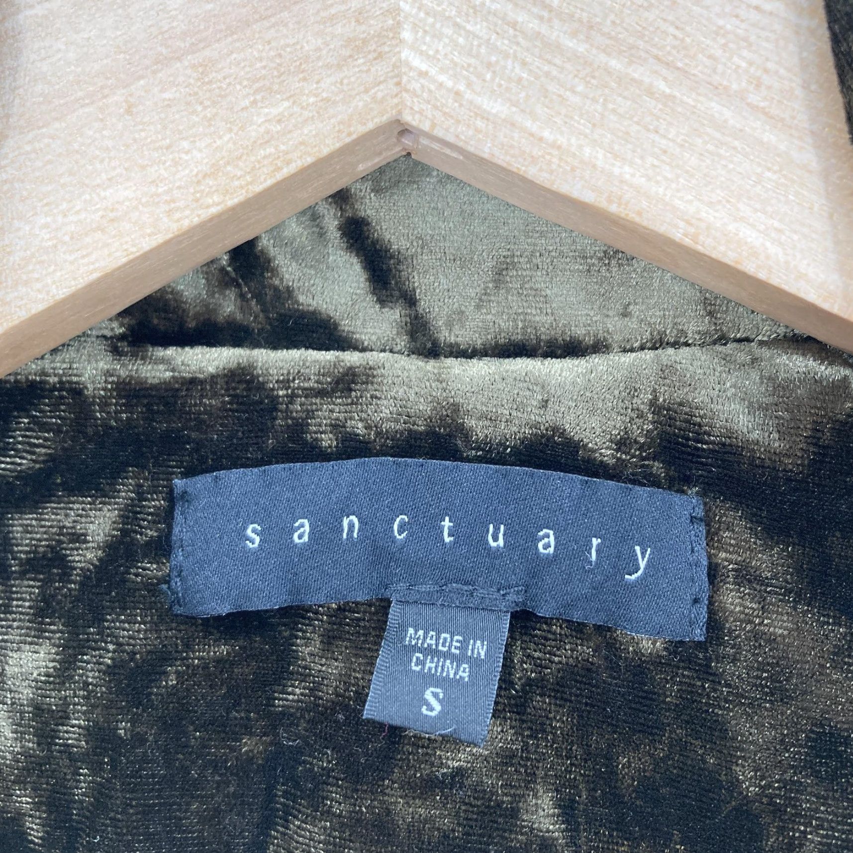 Sanctuary VINTAGE Sanctuary Blazer Womens Small Green Crushed Velvet Floral Lined Jacket Mob Wife Size S / US 4 / IT 40 - 4 Thumbnail