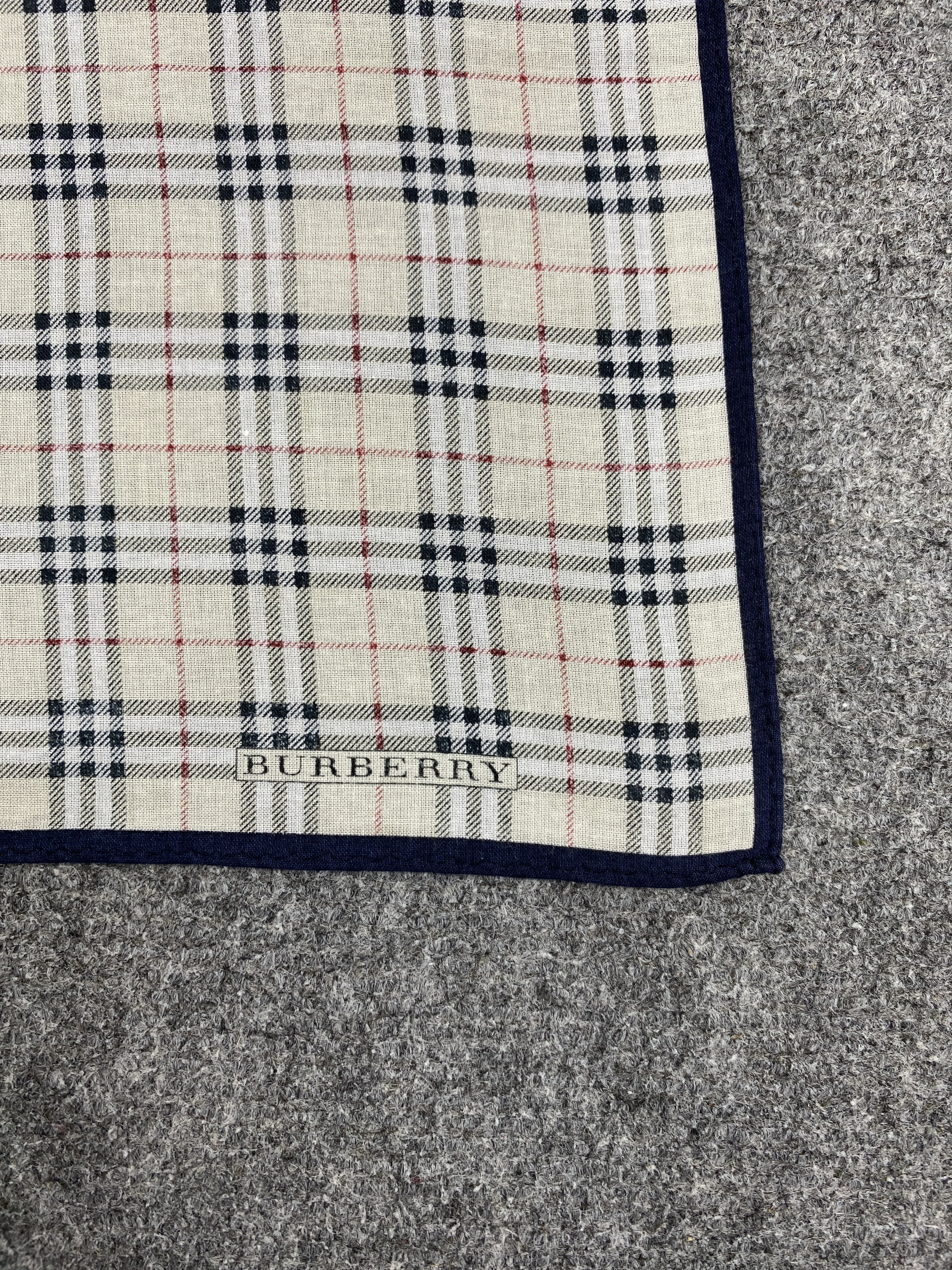 Burberry × Vintage Burberrys Handkerchief / Bandana / Neckerchief HKC0254 Size ONE SIZE - 5 Thumbnail