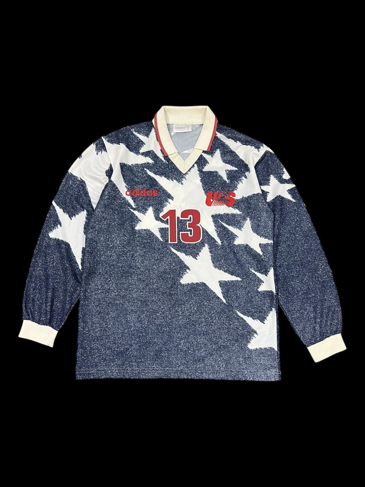 Adidas Vintage Adidas USA Soccer Jersey Jones #13 Long Sleeve Size US M / EU 48-50 / 2 - 1 Thumbnail