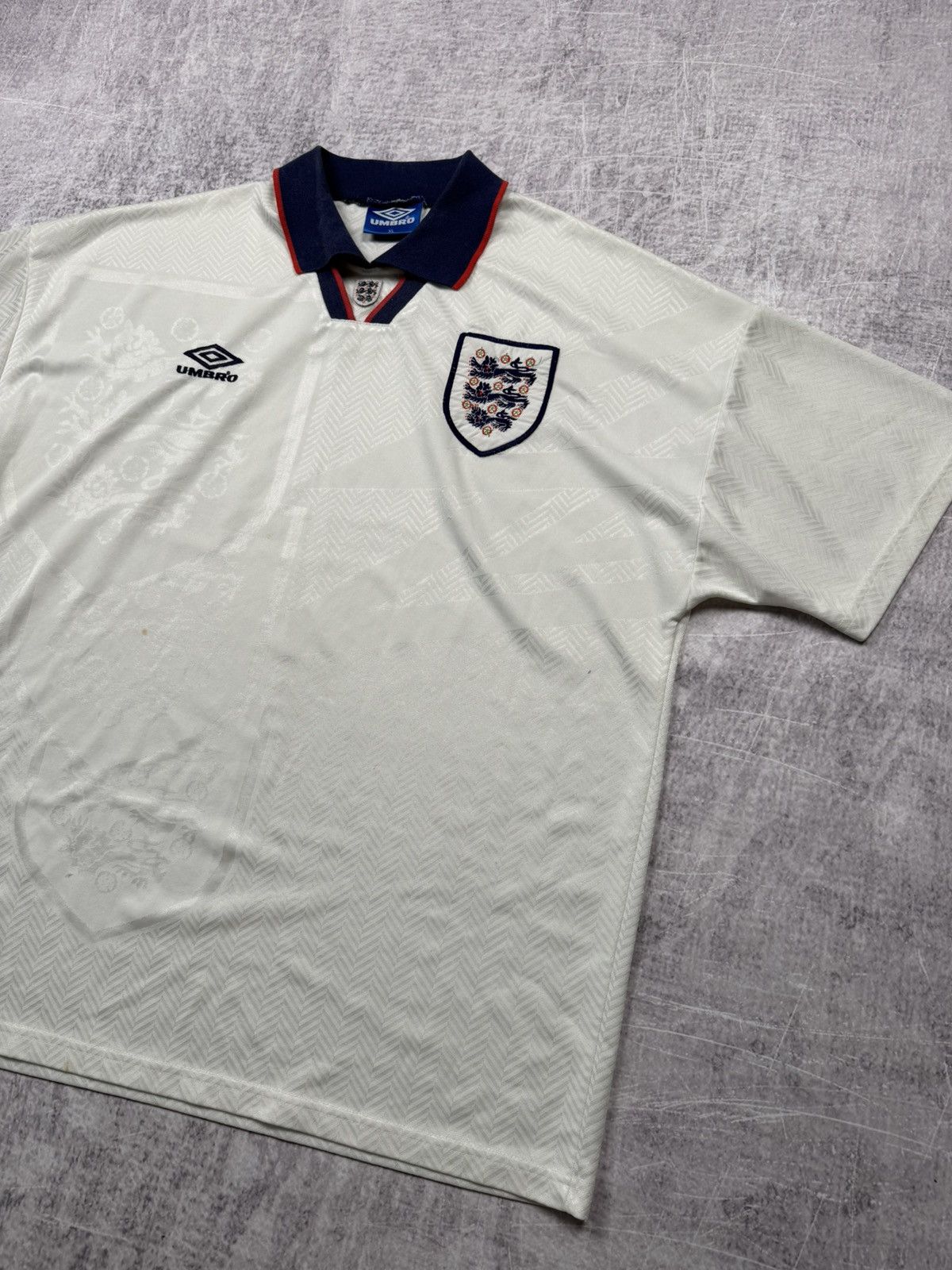 Umbro Vintage white Umbro England football jersey 1993-1995 Size US XL / EU 56 / 4 - 3 Thumbnail