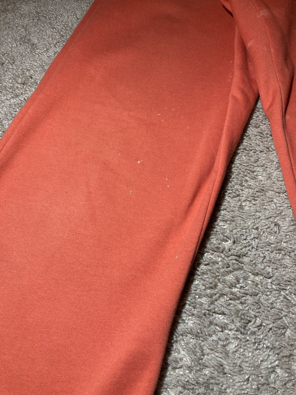 Martine Rose AW18 Martine Rose Wide Leg Orange Logo Script Sweats 2018 Size US 30 / EU 46 - 5 Thumbnail